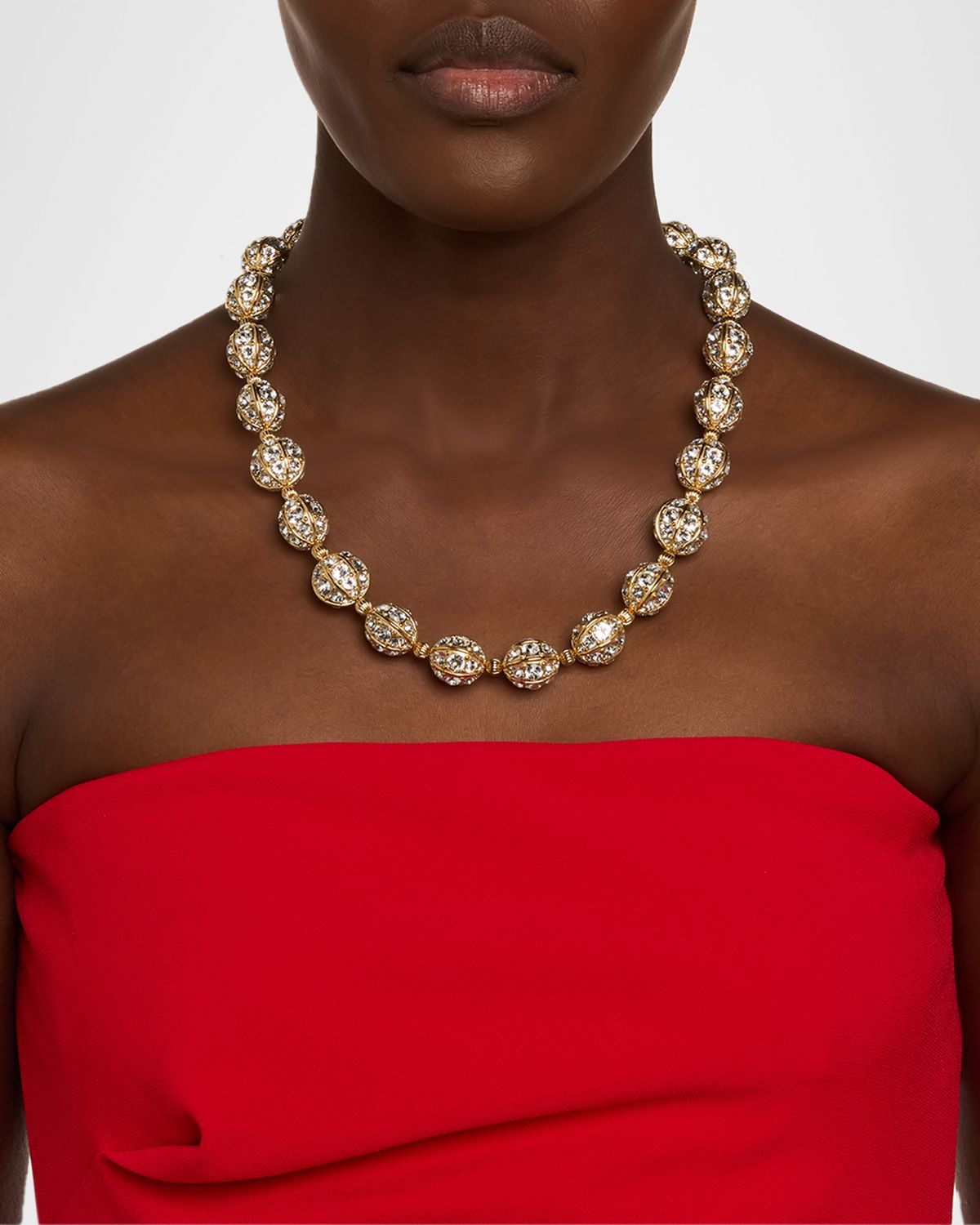 Valentino Garavani Poetiques Des Gouttes Crystal Necklace