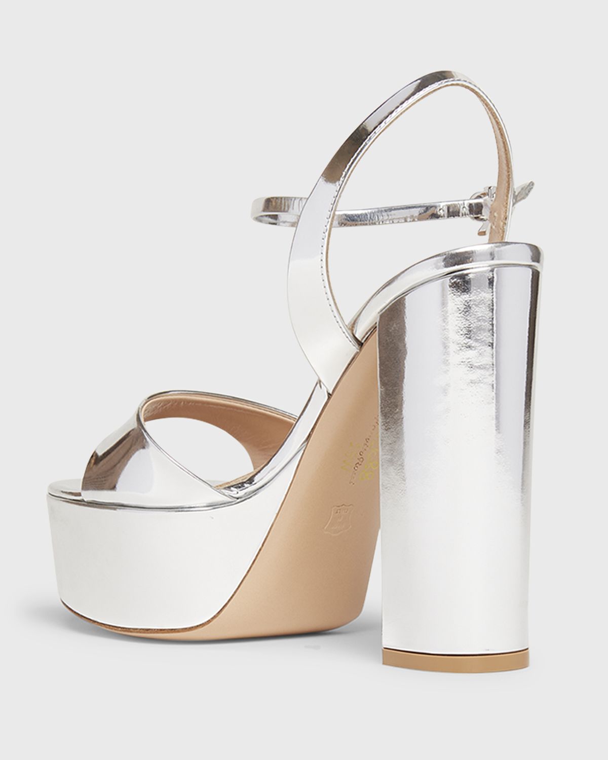 Gianvito Rossi Metallic Ankle-Strap Platform Sandals | Thumbnail 4 Gianvito Rossi Metallic Ankle-Strap Platform Sandals | Thumbnail 4