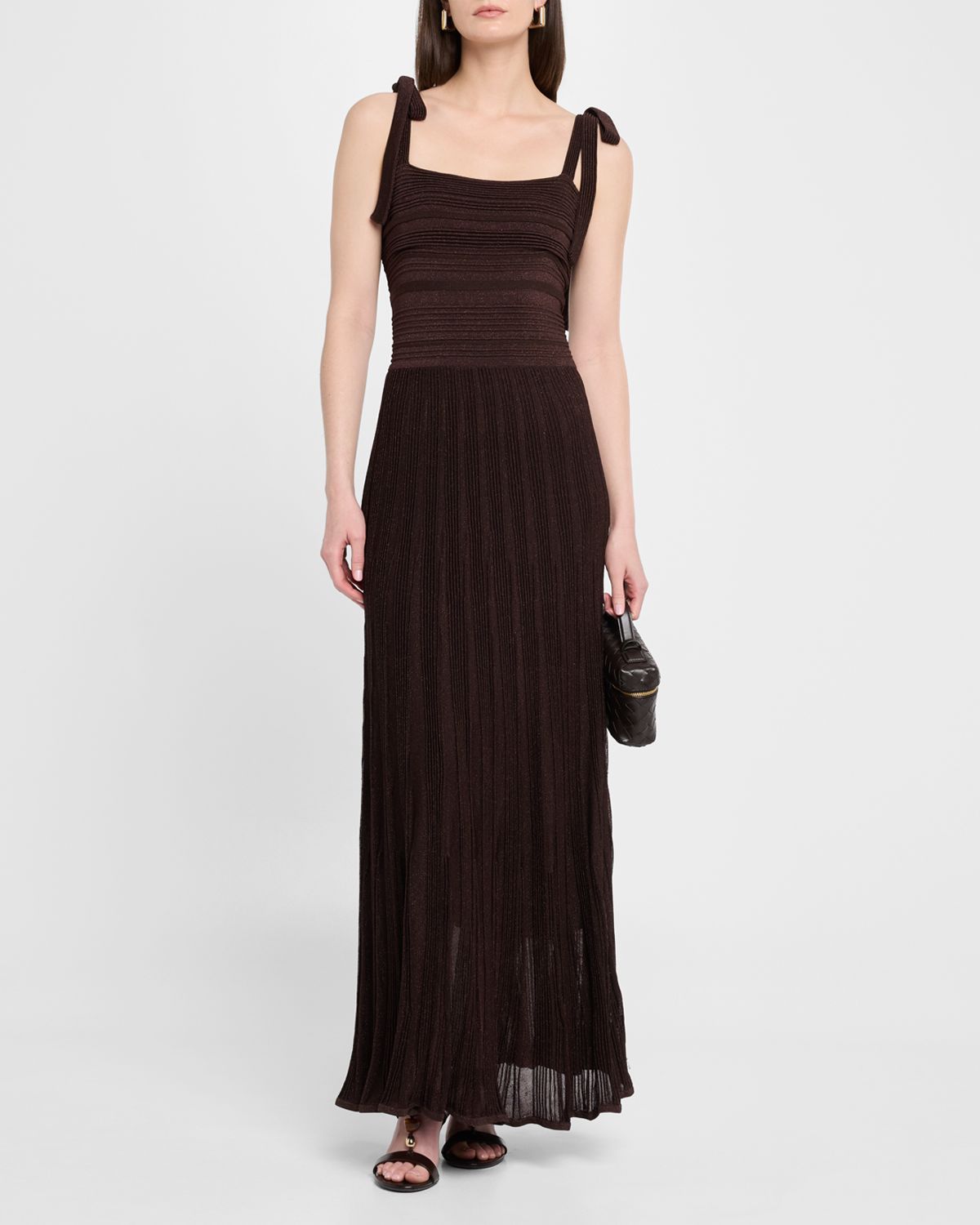 Zimmermann Lucky Metallic Tie Dress