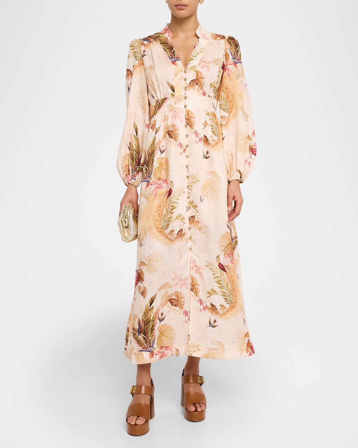 Zimmermann Ascension Plunge Maxi Dress