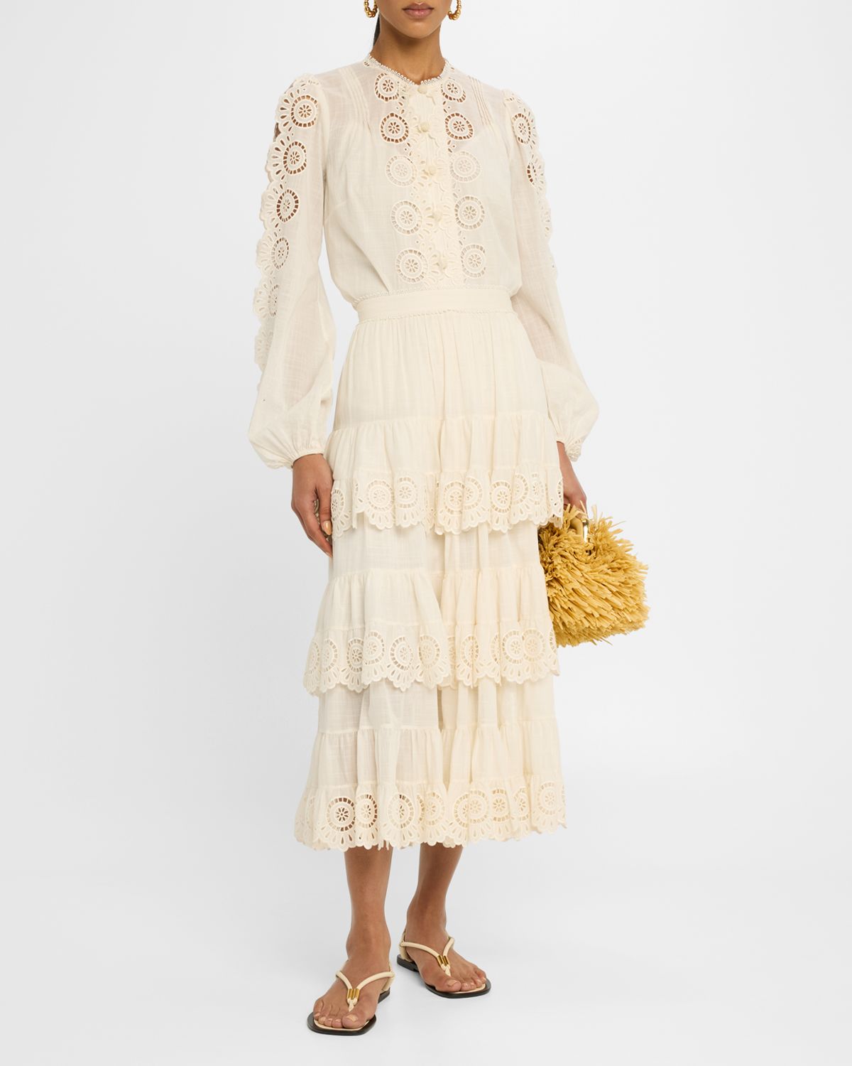 Zimmermann Lucky Embroidered Blouse