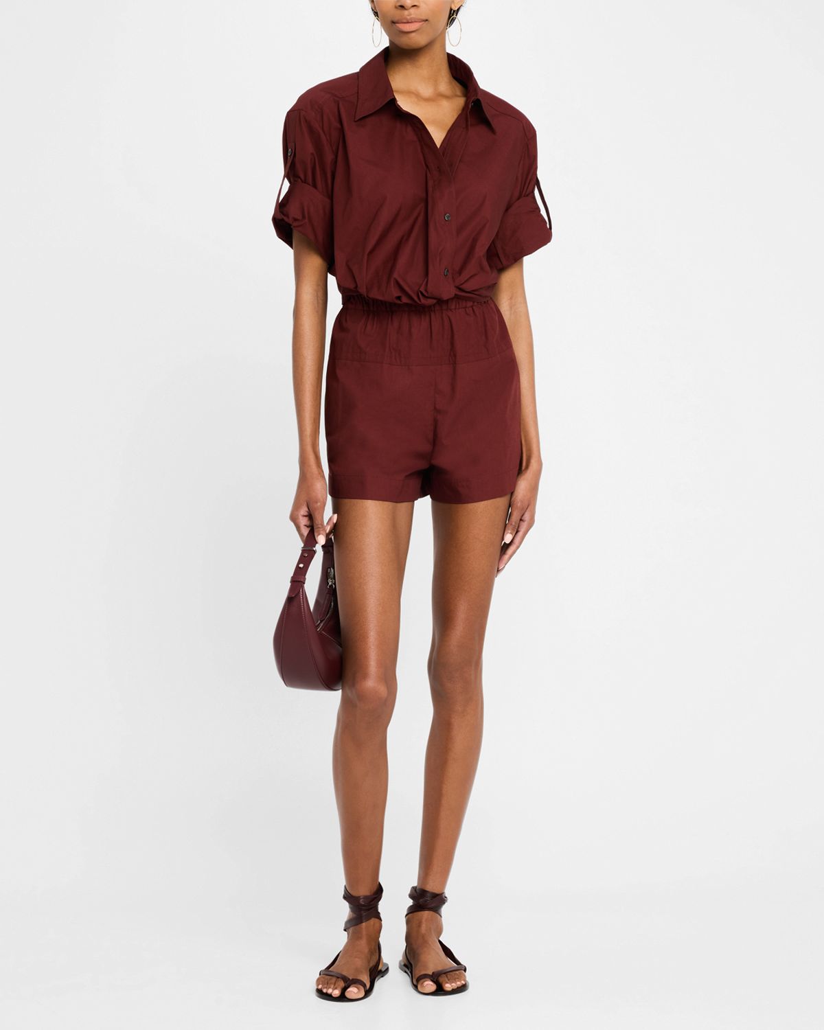 A.L.C. Nate Paper Bag Shorts