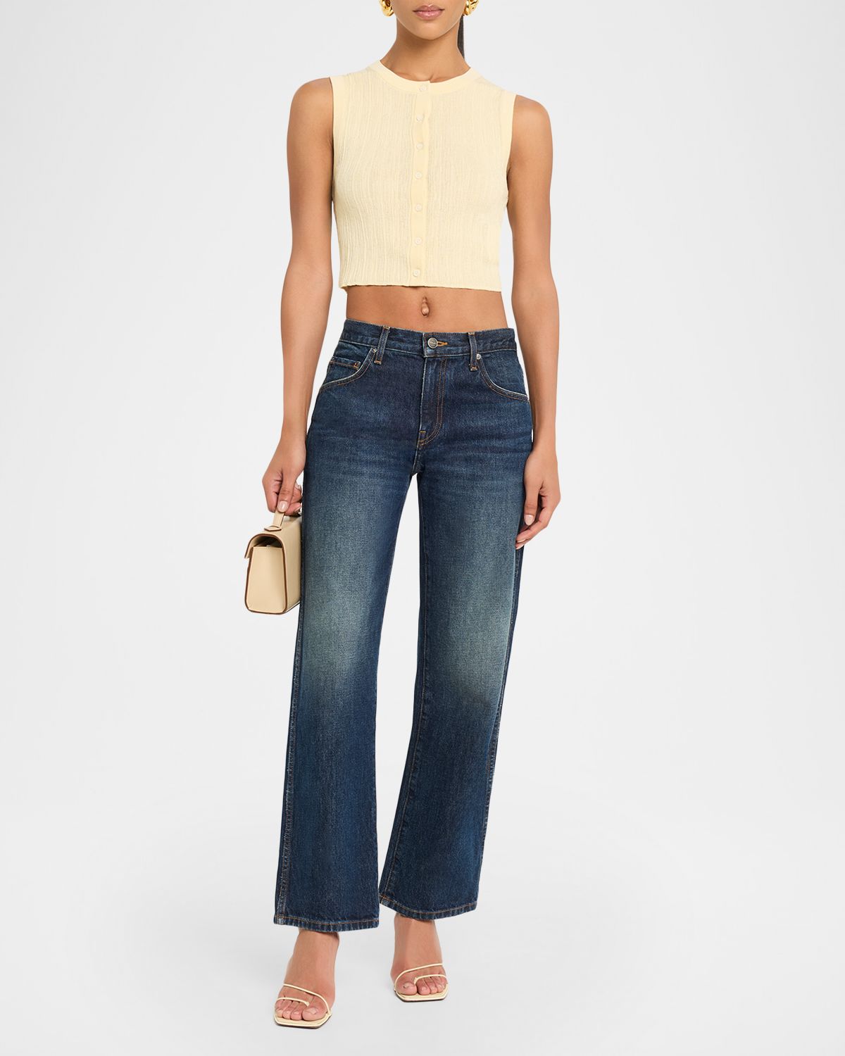 A.L.C. Lottie Button-Front Top | Thumbnail 5 A.L.C. Lottie Button-Front Top | Thumbnail 5