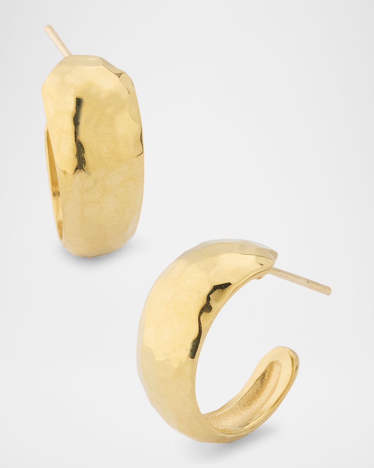 Jennifer Meyer Small Hammered Tapered Hoop Earrings