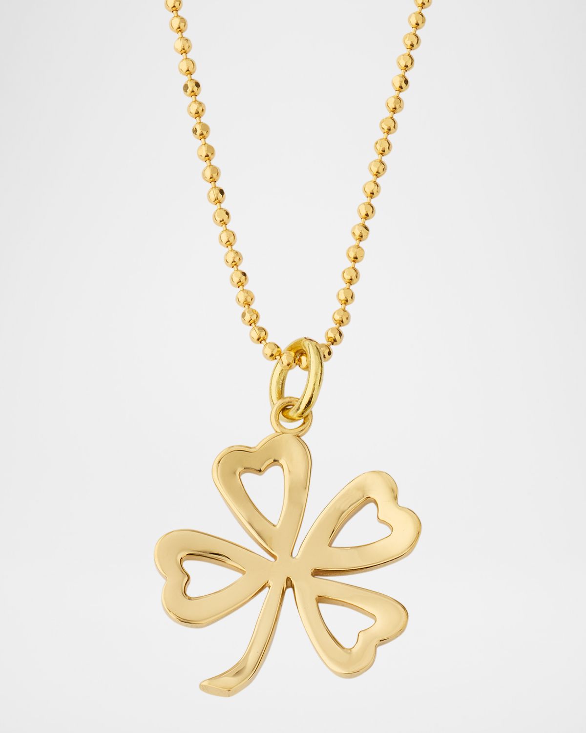 Jennifer Meyer Open Clover Pendant Necklace