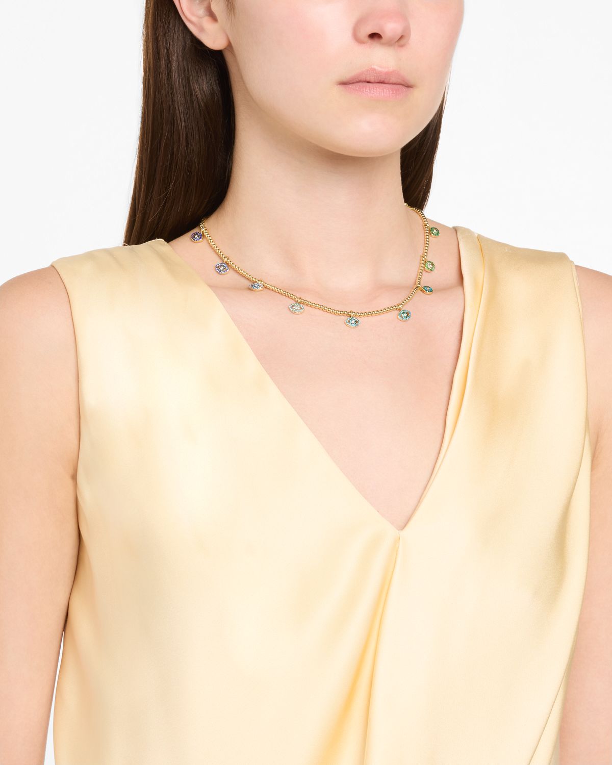 BaubleBar Evil Eye Pisa Bead Necklace