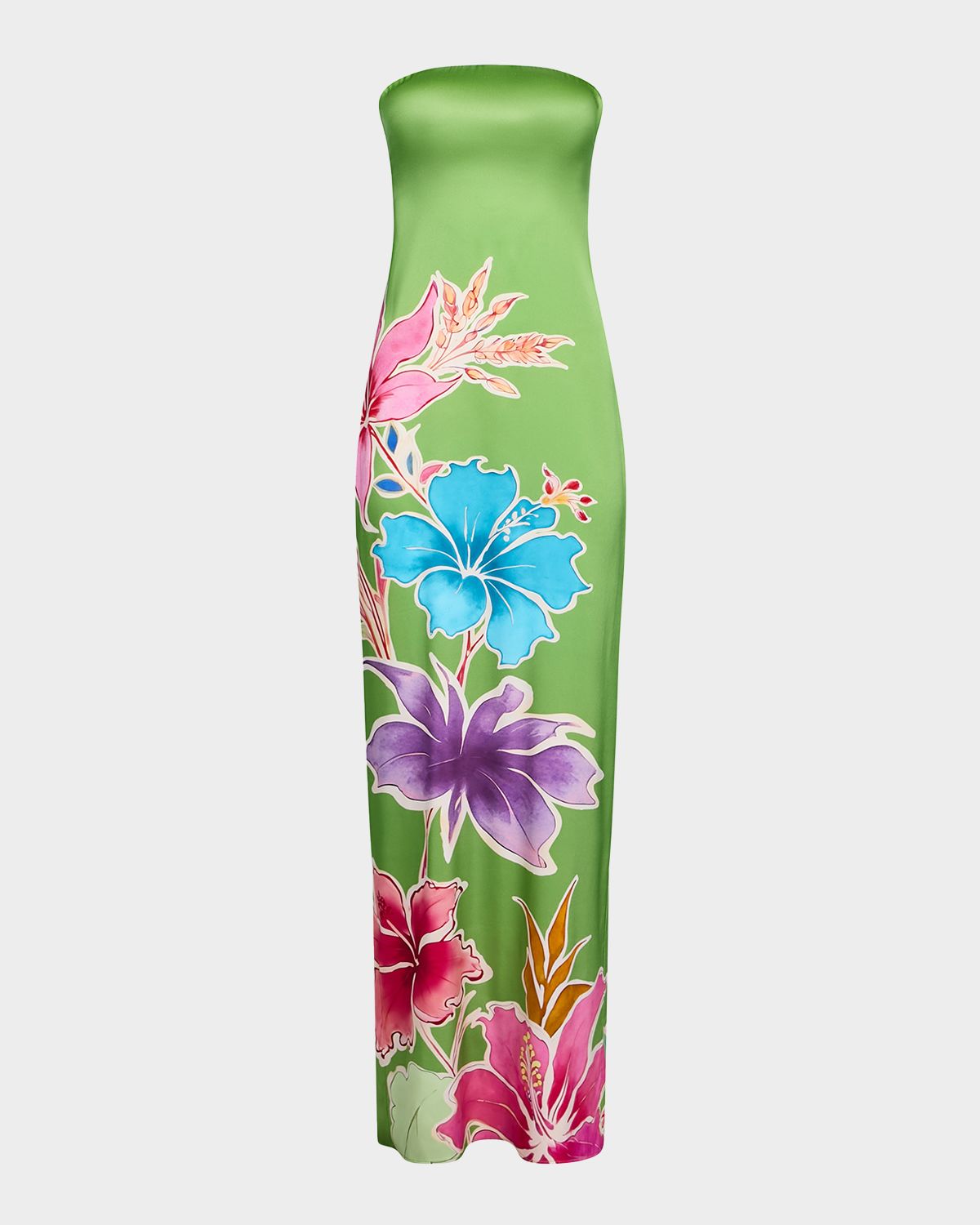 Retrofete Vivi Strapless Floral Dress