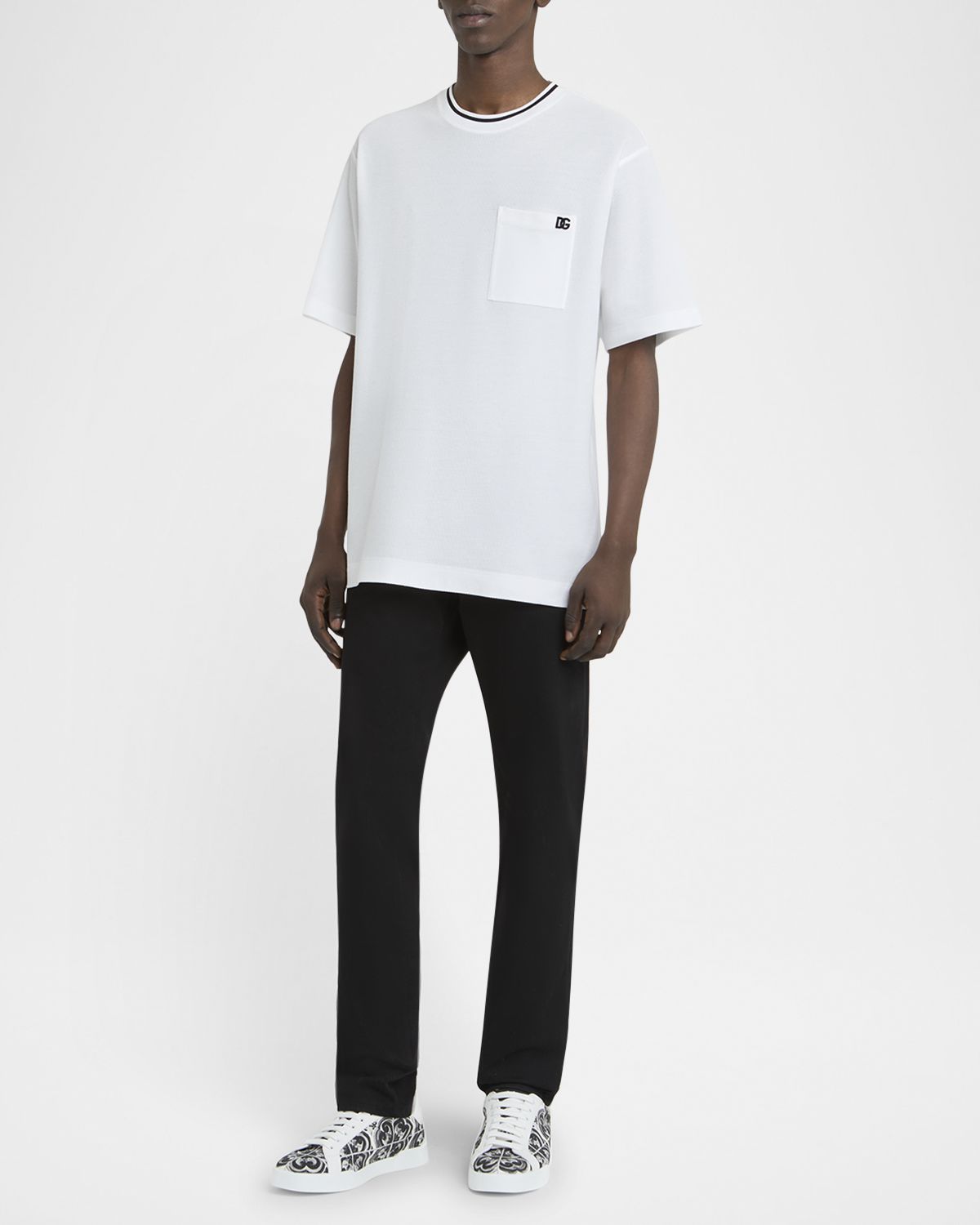 Dolce & Gabbana Men 's Cotton DG-Pocket T-Shirt