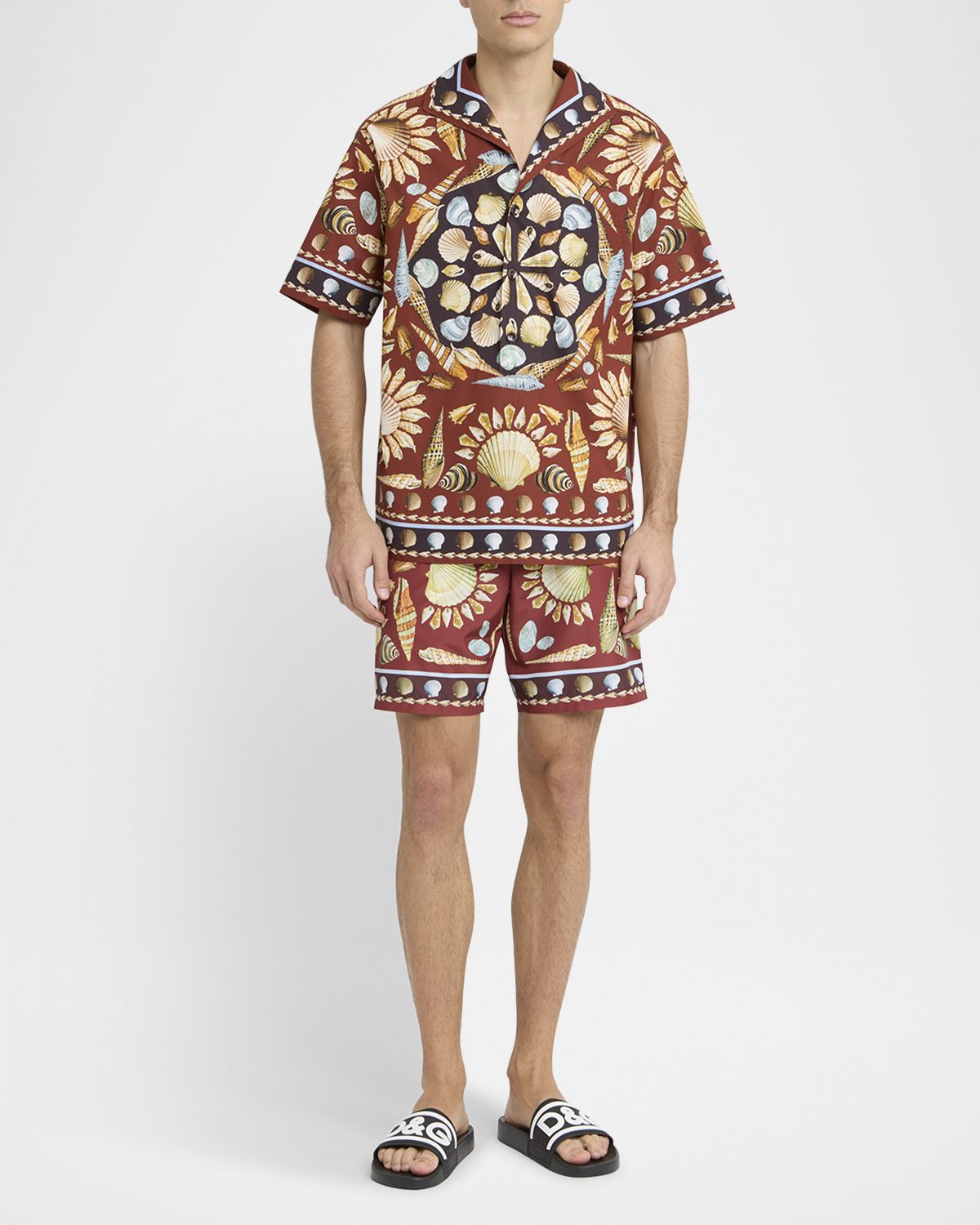 Dolce & Gabbana Men 's Costiera Printed Camp Shirt