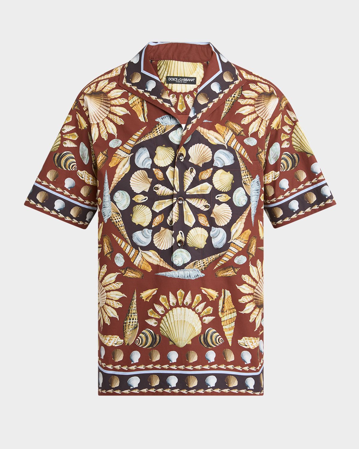 Dolce & Gabbana Men 's Costiera Printed Camp Shirt
