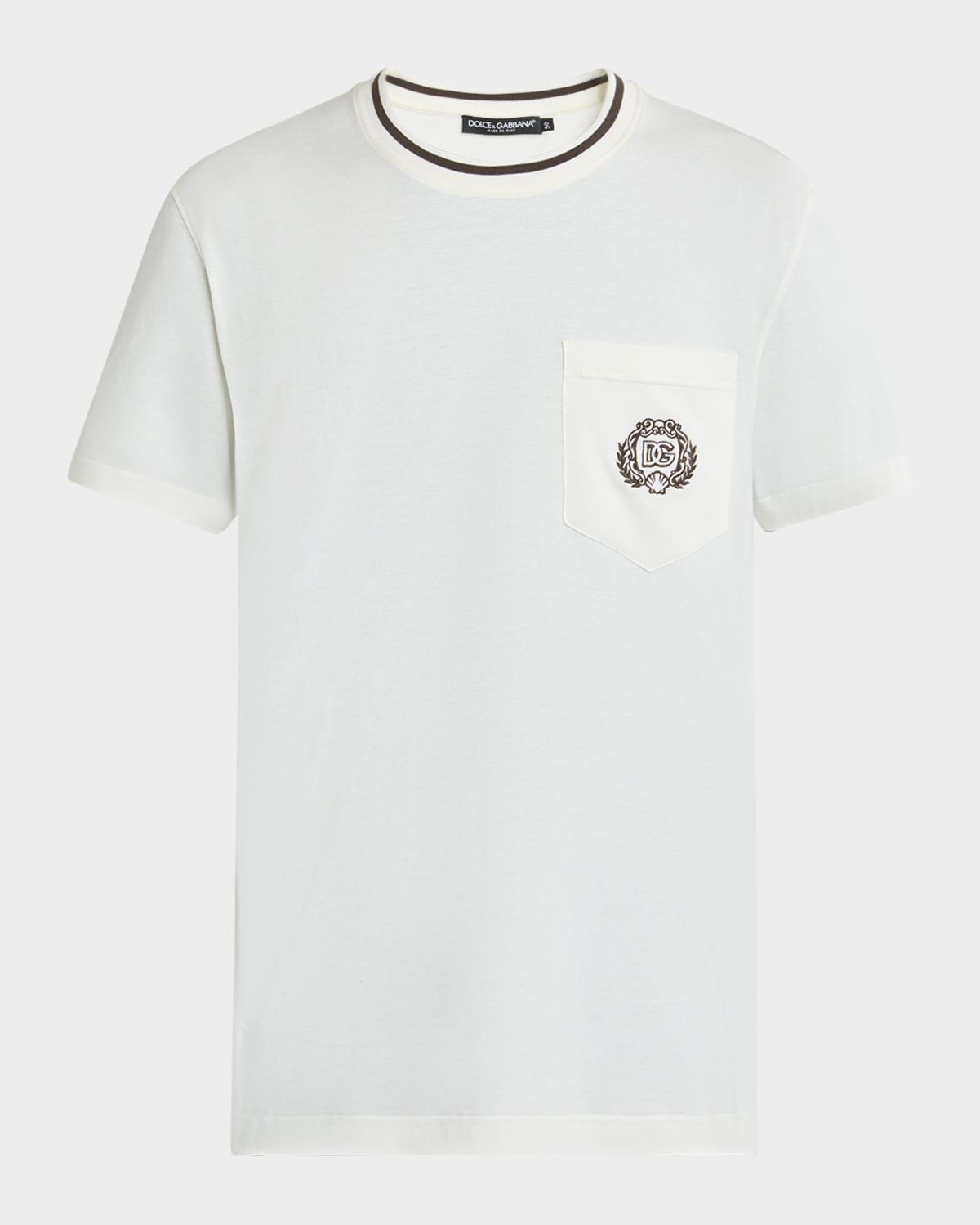 Dolce & Gabbana Men 's DG Emblem Pocket T-Shirt