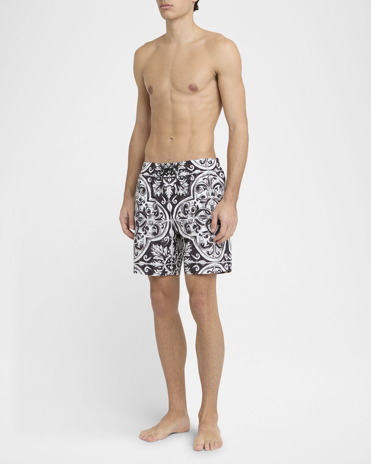Dolce & Gabbana Men 's Majolica Swim Trunks