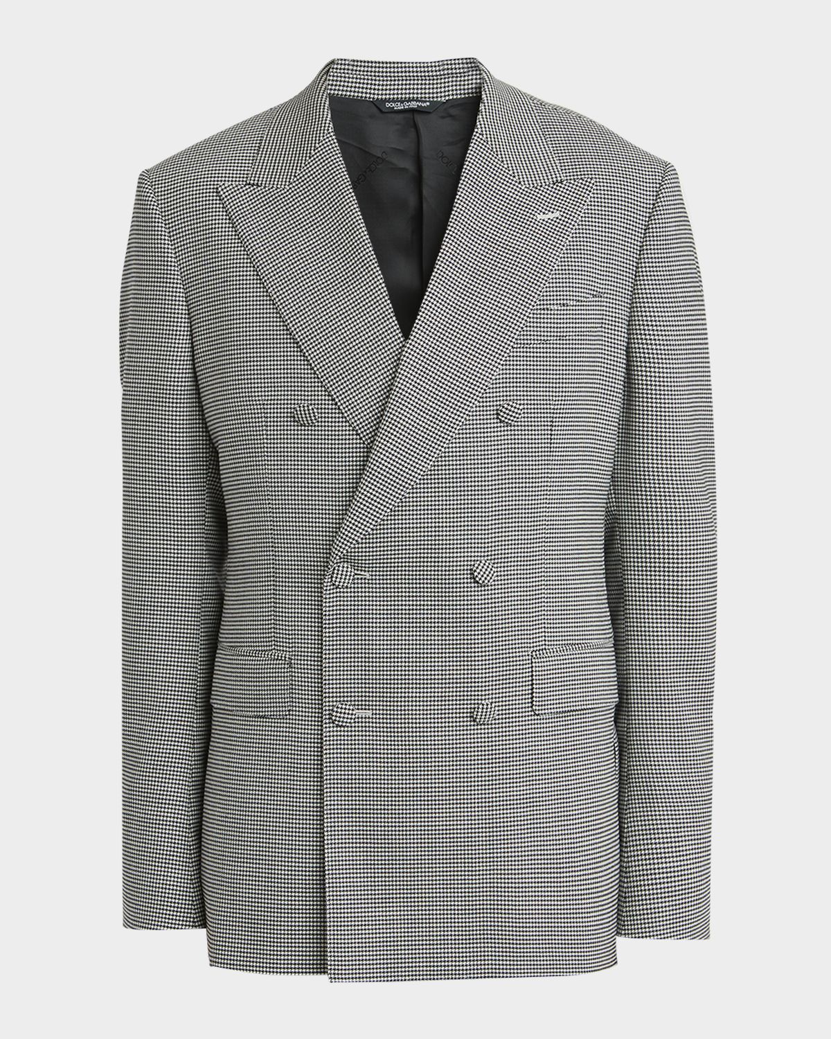 Dolce & Gabbana Men 's Micro-Houndstooth Double-Breasted Sport Coat
