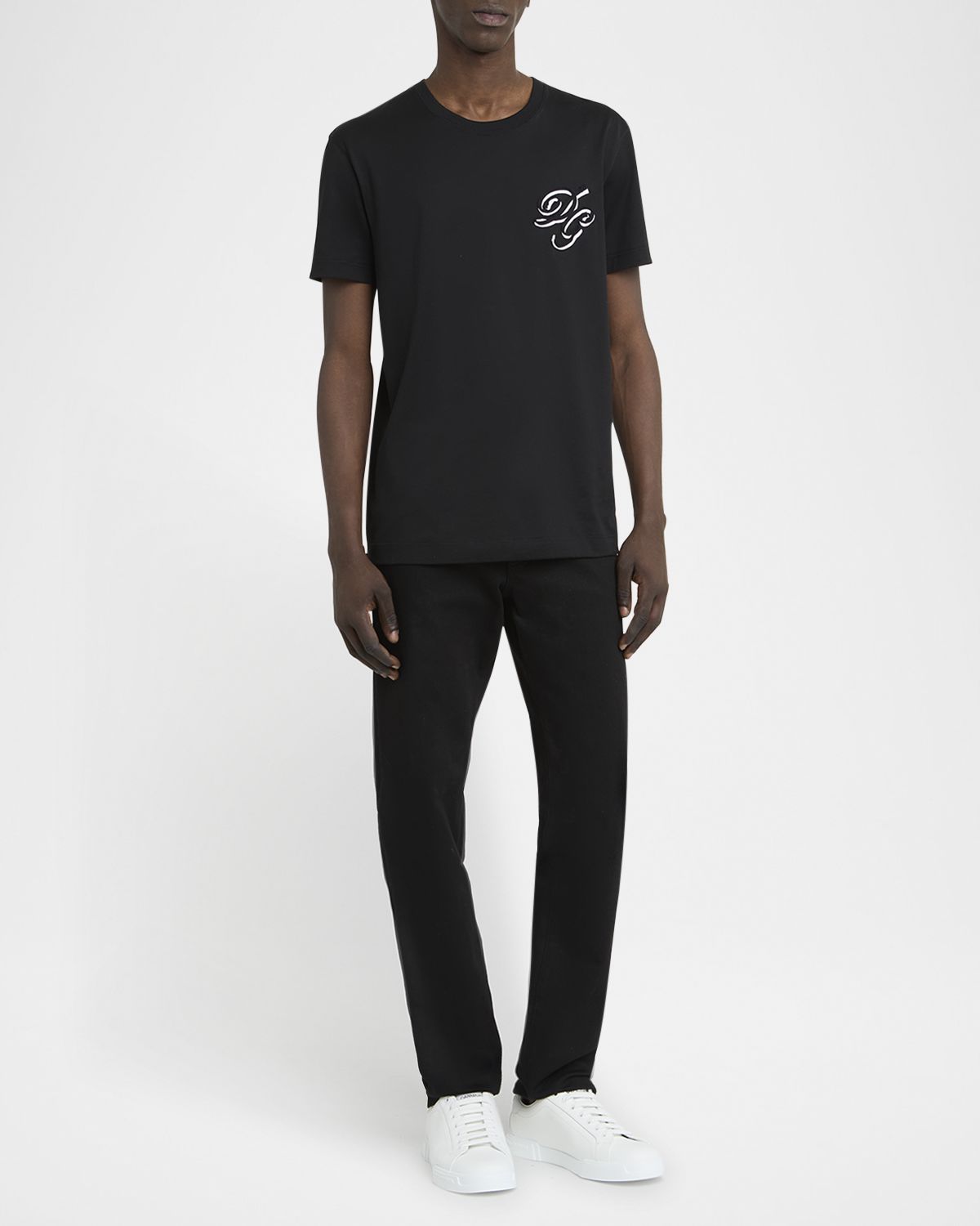 Dolce & Gabbana Men 's DG Script Logo Crewneck T-Shirt