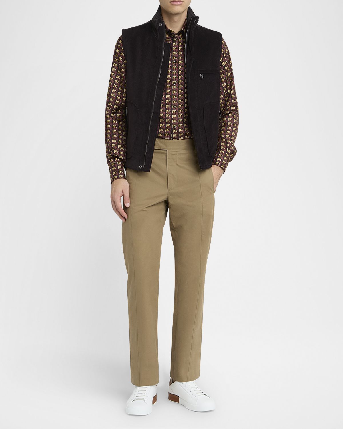 Dolce & Gabbana Men 's Corduroy Pocket Vest