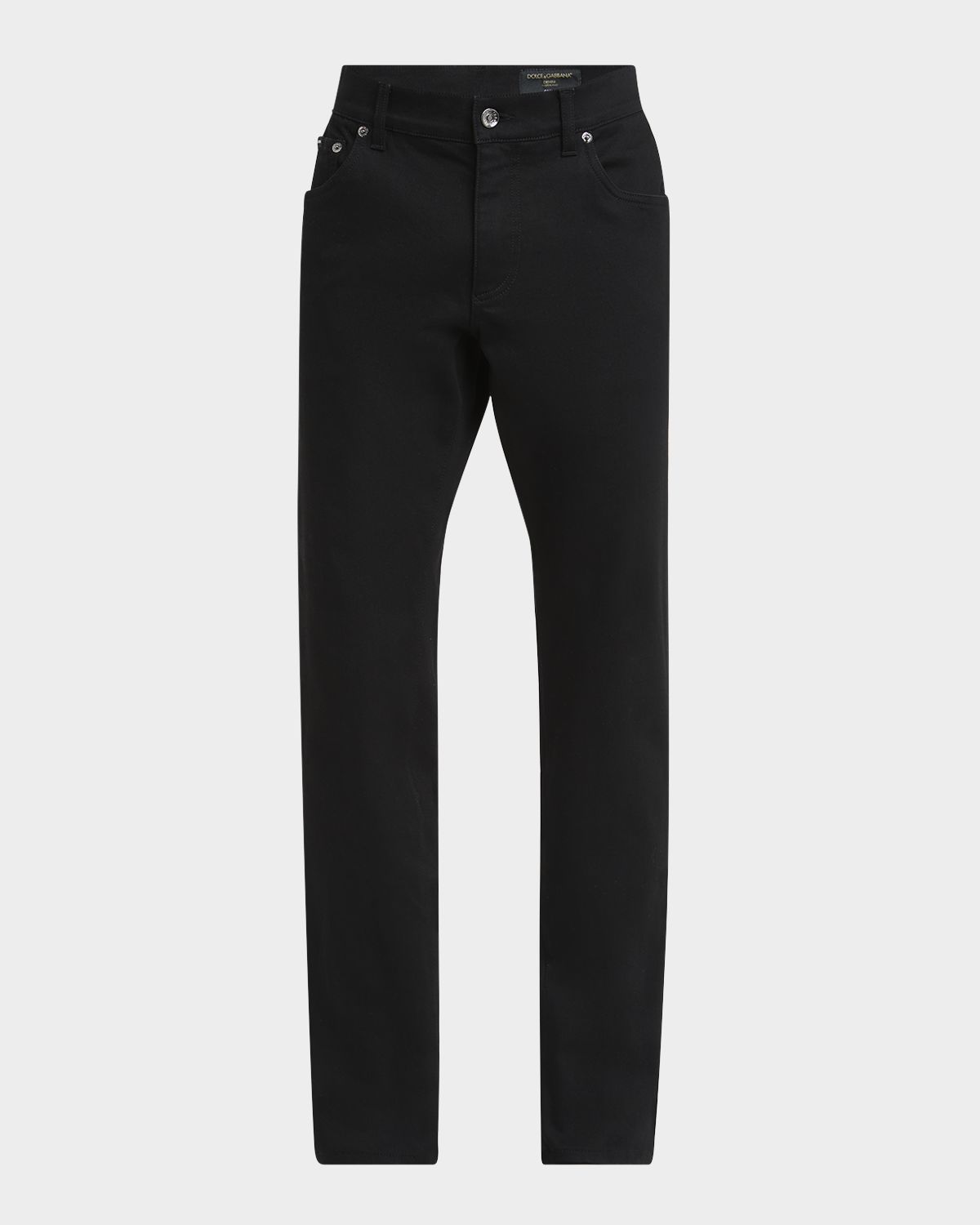 Dolce & Gabbana Men 's Black Denim Slim Five-Pocket Pants