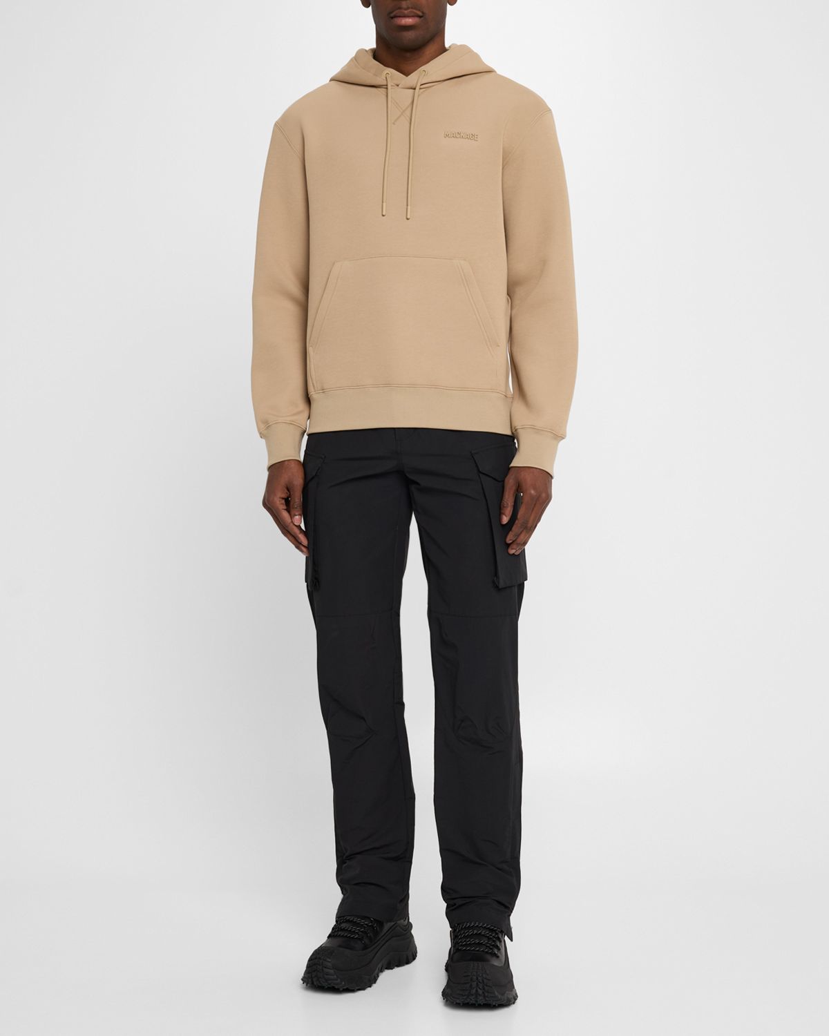 Mackage Men's Krystian Double-Face Jersey Logo Hoodie