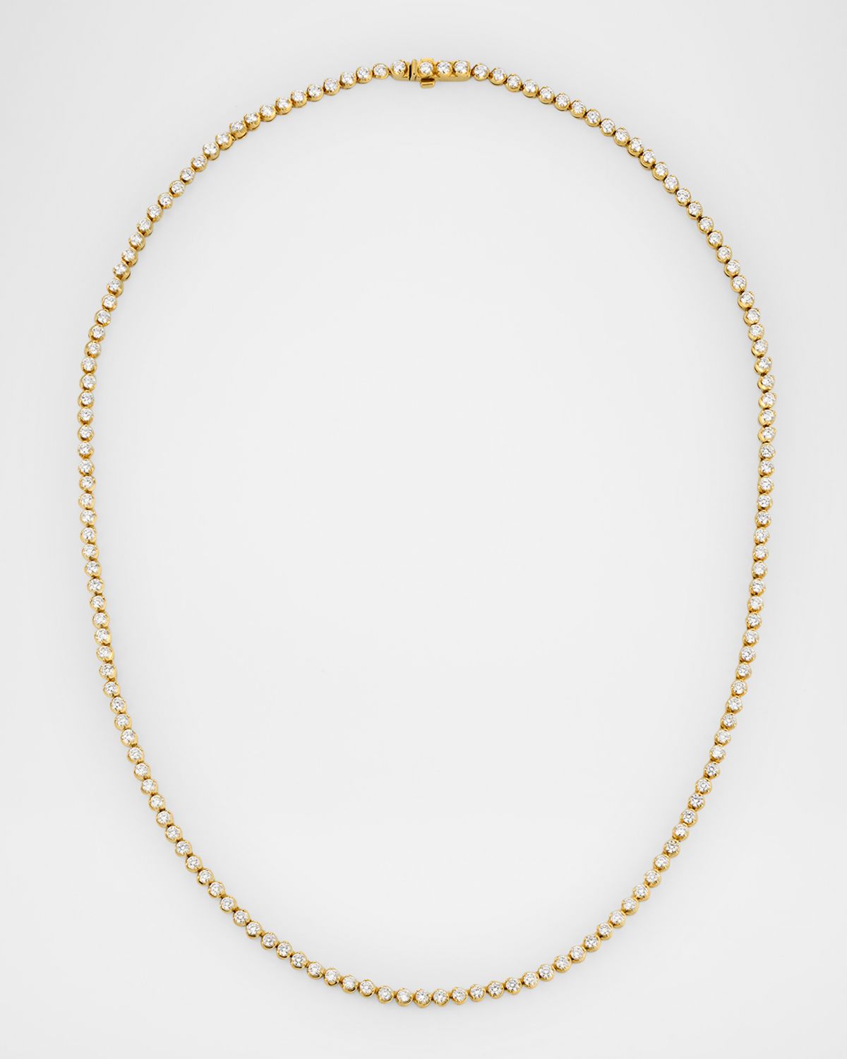 Roberto Coin 18K Yellow Gold Diamond Tennis Necklace