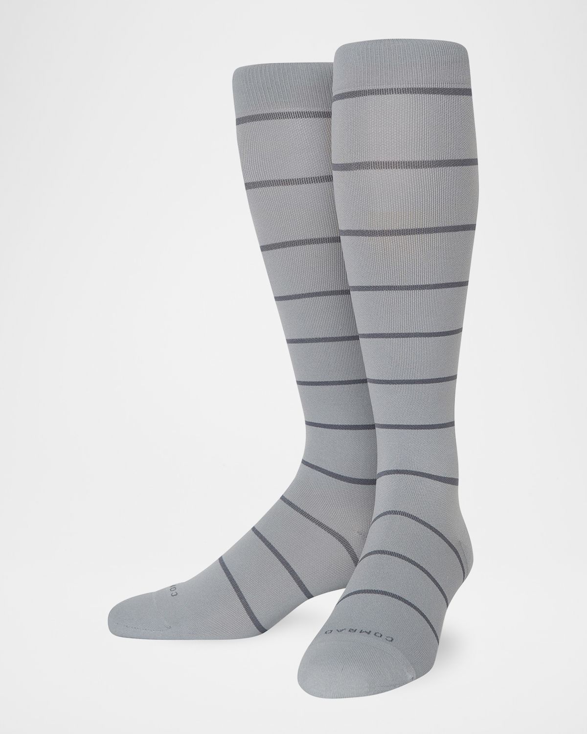 Comrad Men 's Stripe Knee-High Compression Socks