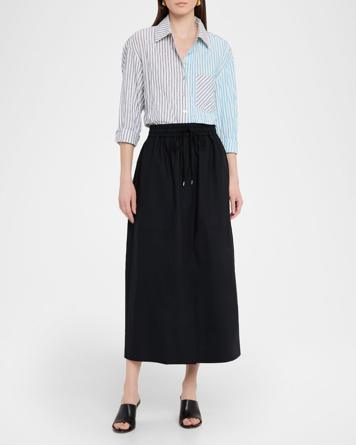 Finley Hilary Striped Button-Down Shirt