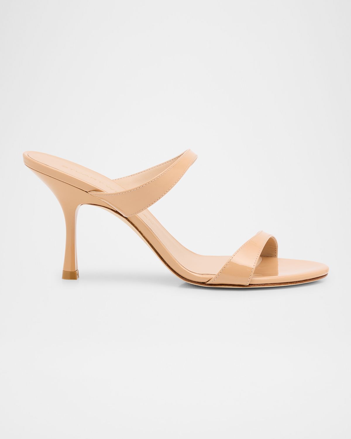 Stuart Weitzman Nudist Patent Leather Dual-Strap Sandals | Thumbnail 7