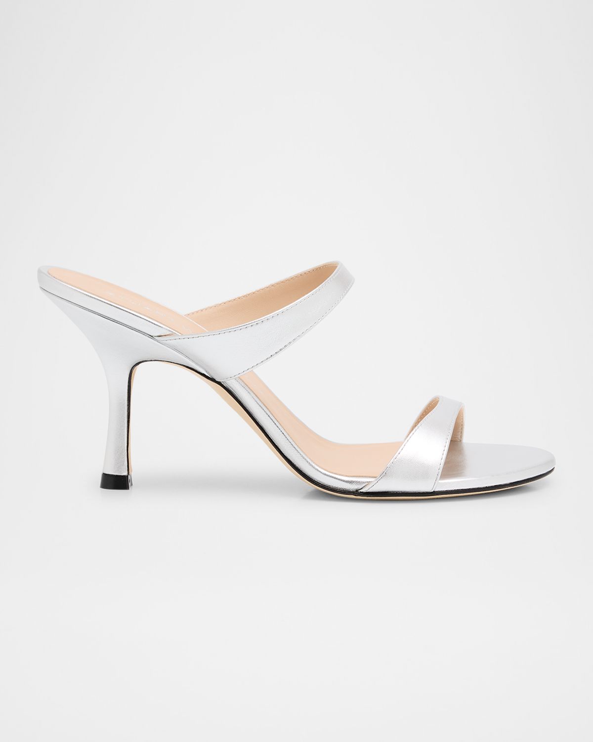Stuart Weitzman Nudist Metallic Dual-Band Slide Sandals | Thumbnail 7