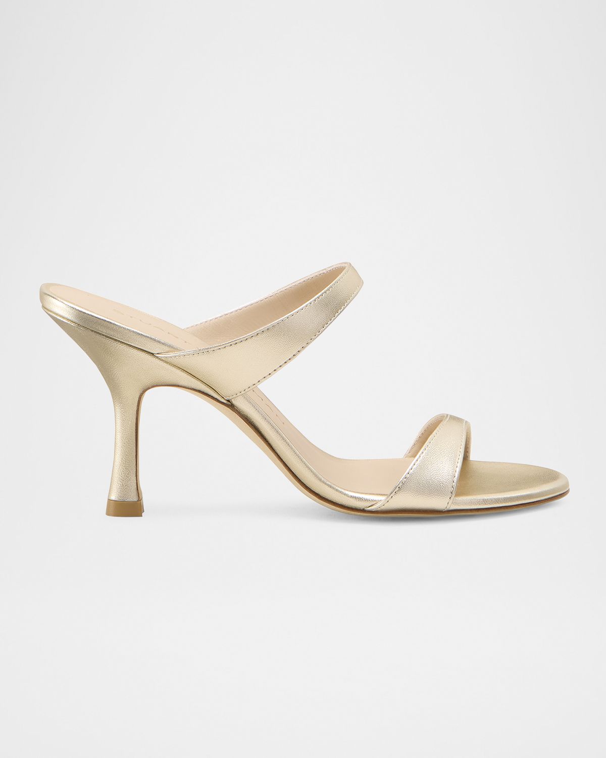 Stuart Weitzman Nudist Metallic Dual-Band Slide Sandals | Thumbnail 5
