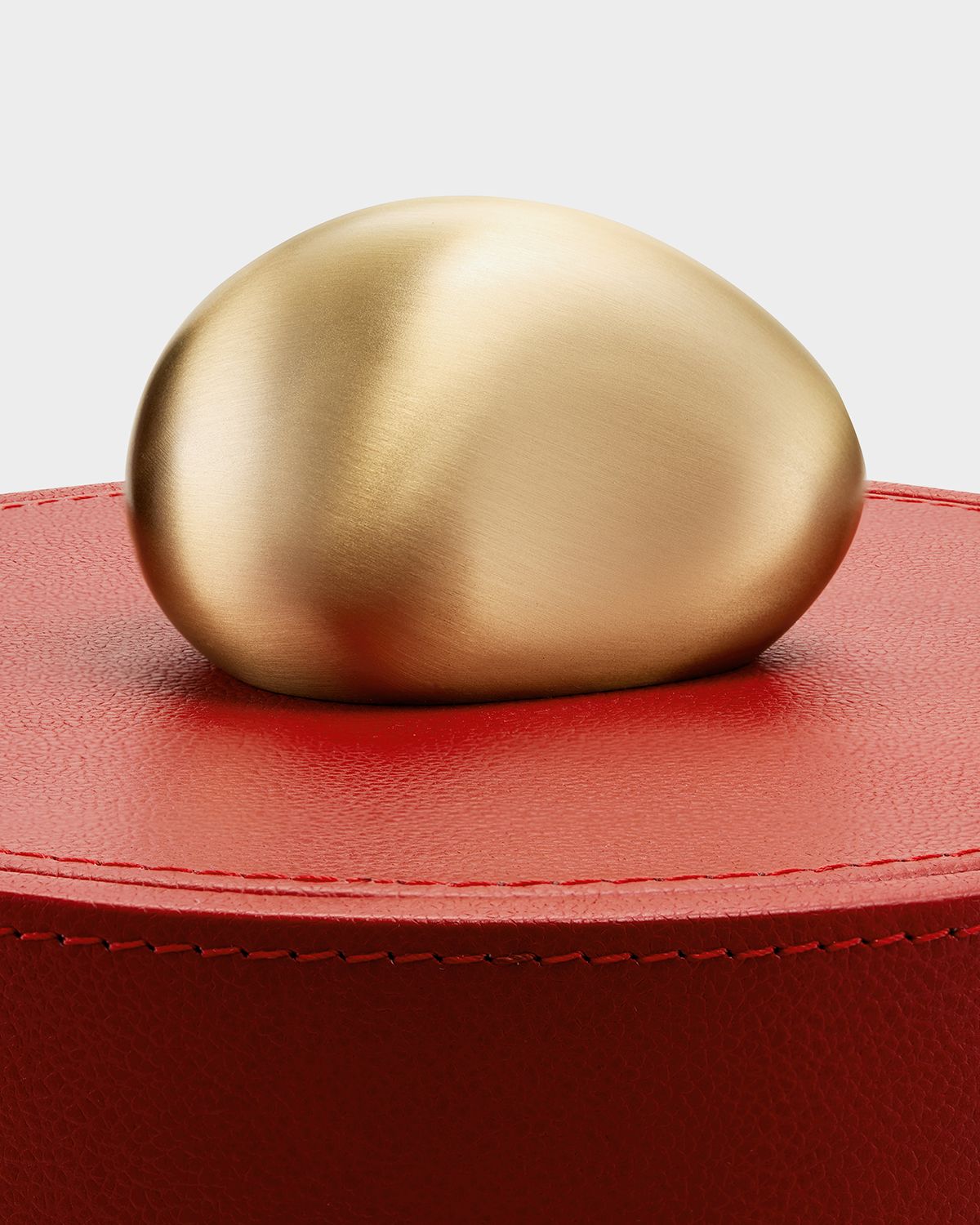 Assouline Pebble Tall Leather Trinket Box