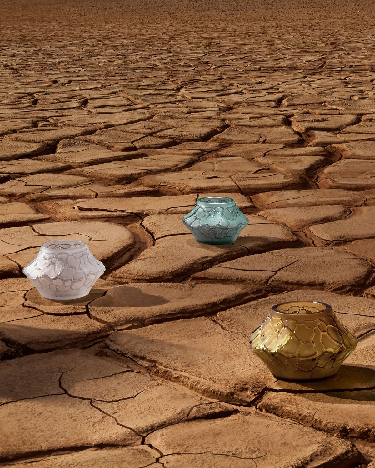 Lalique Caldera Small Vase Votive