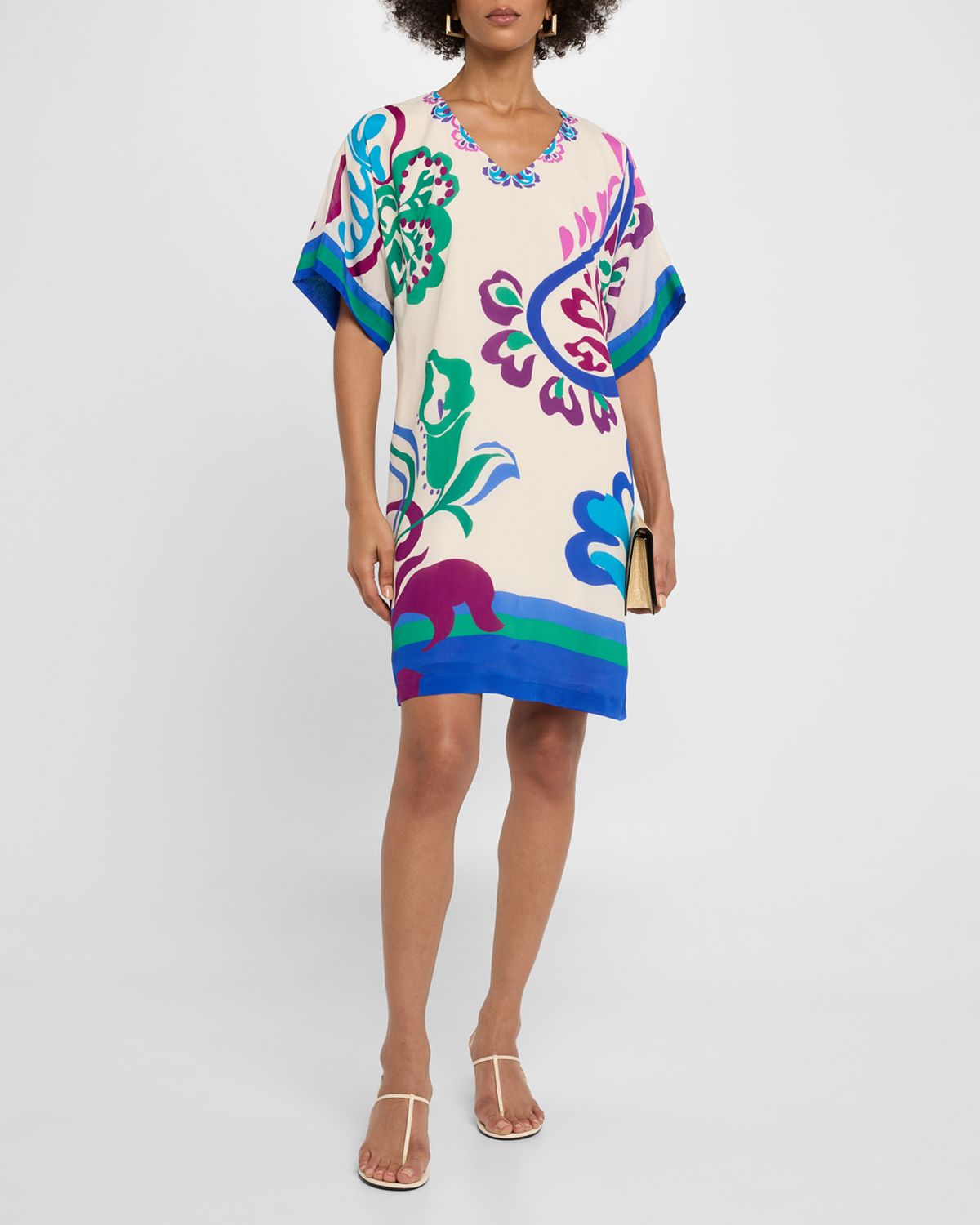 Johnny Was Tate Floral & Paisley-Print Shift Dress