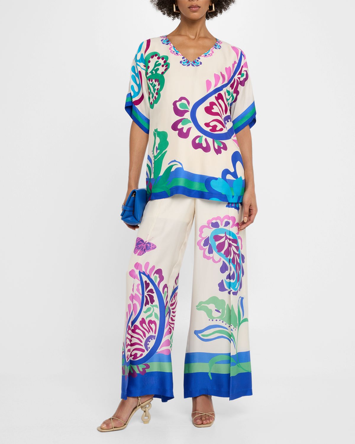 Johnny Was Slater Floral & Paisley-Print Tunic