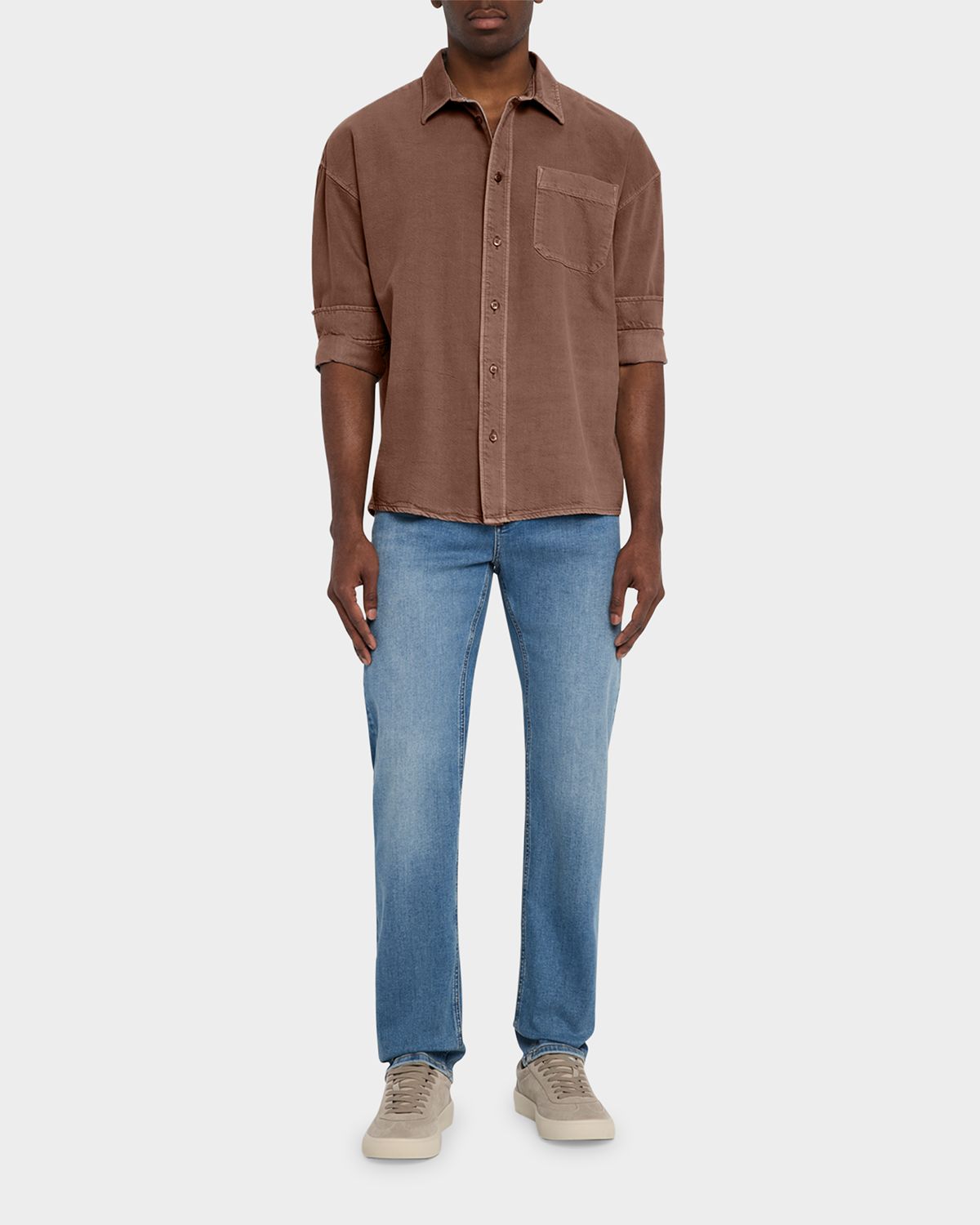 FRAME Men 's Button Down Modern Shirt