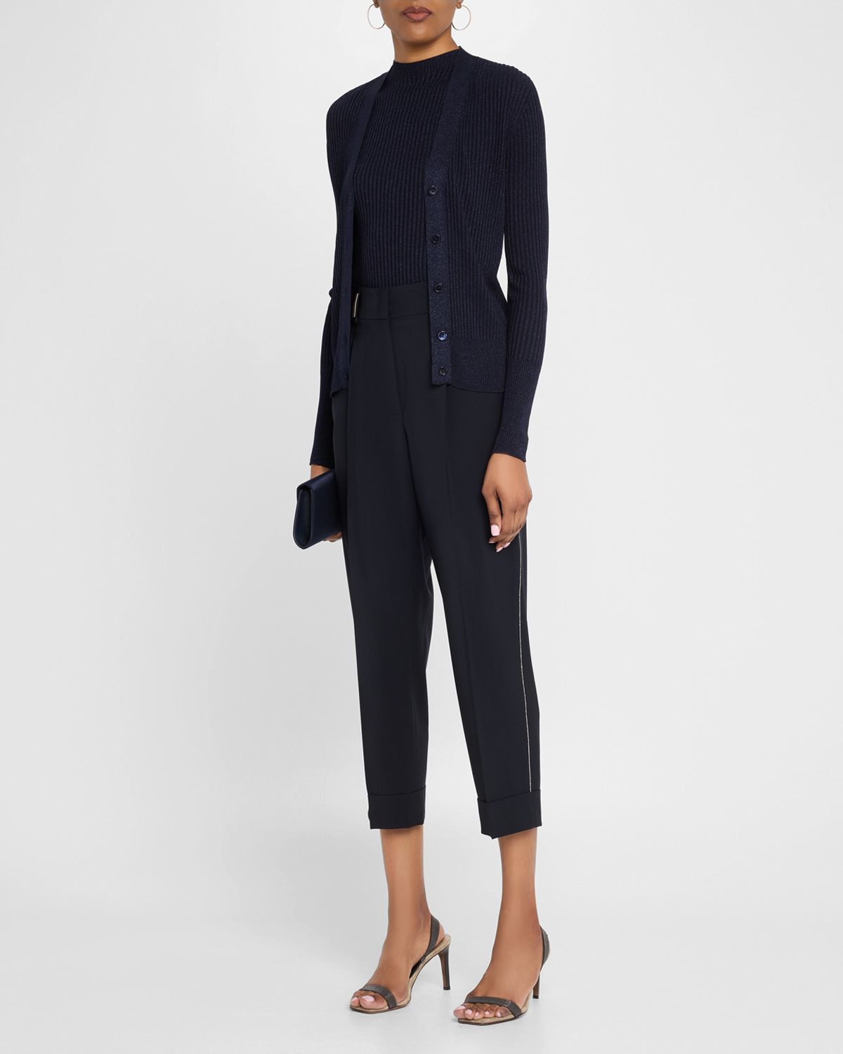 Peserico Sleeveless Rib Knit Top