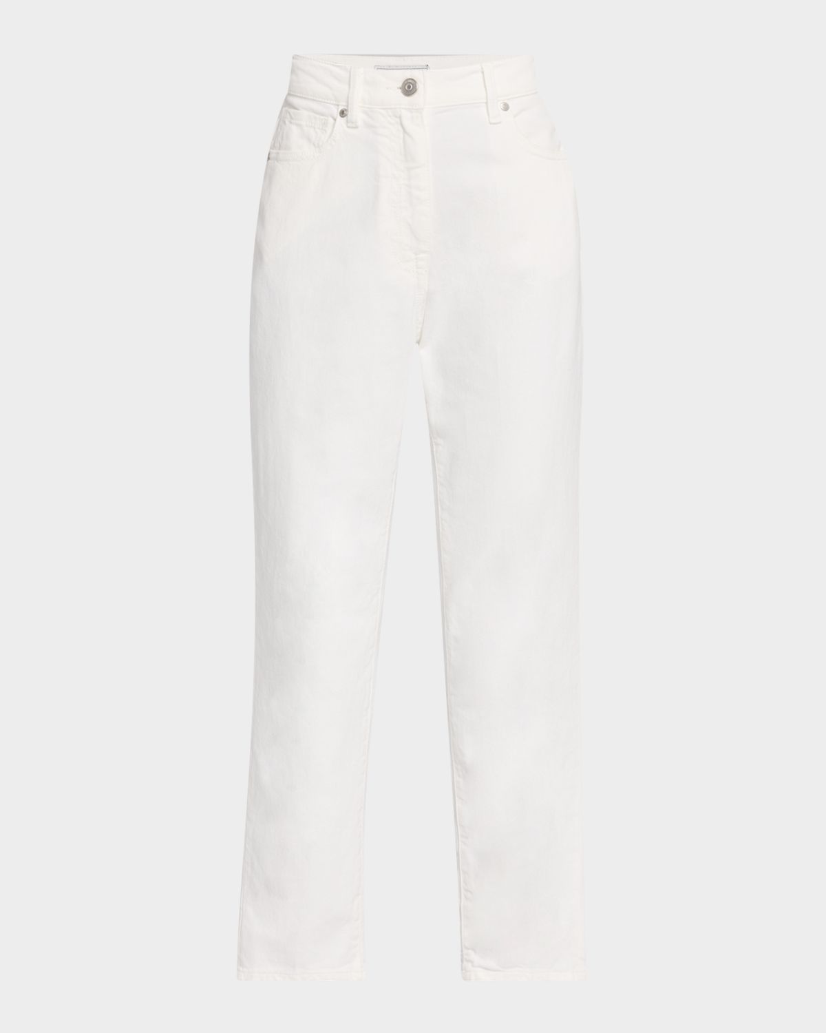 Peserico High-Rise Denim Capri Pants