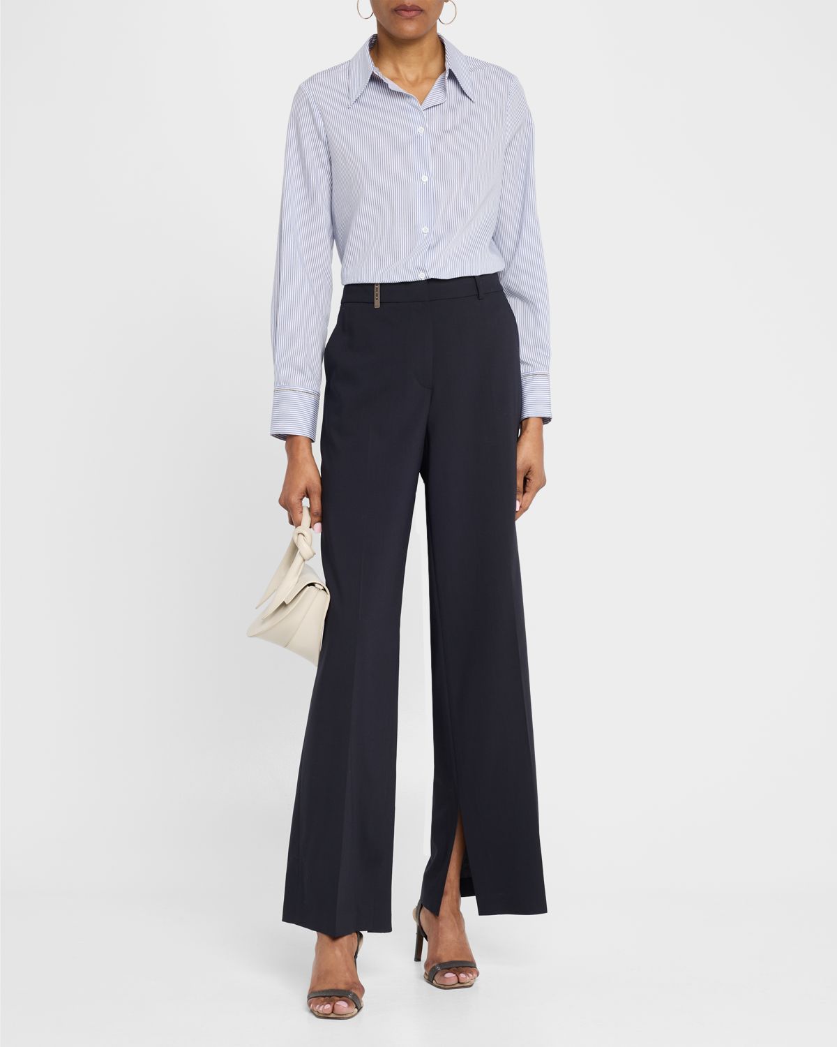 Peserico Striped Punto Luce Button-Down Shirt