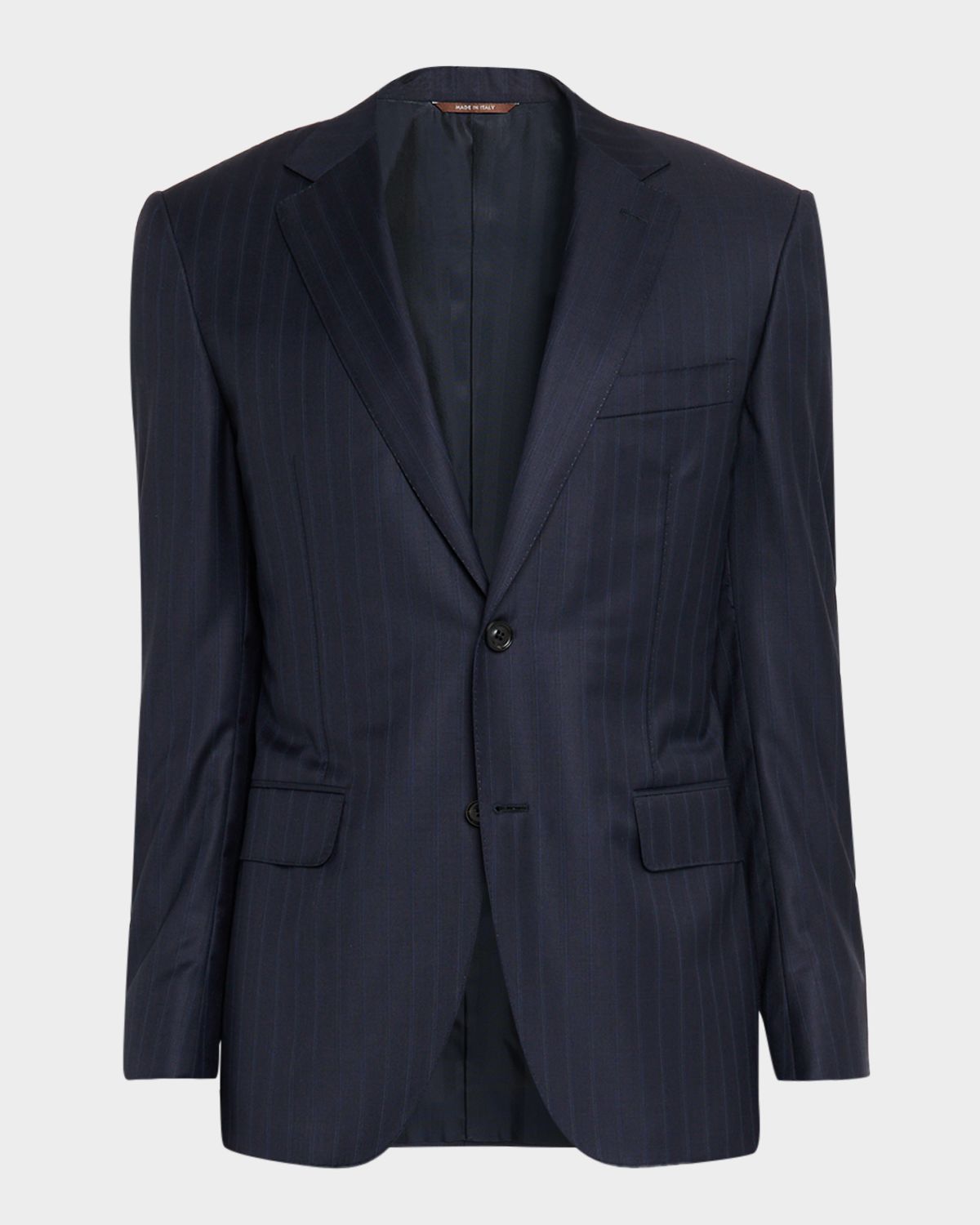 Canali Men 's Tonal Stripe Wool Stretch Sport Coat