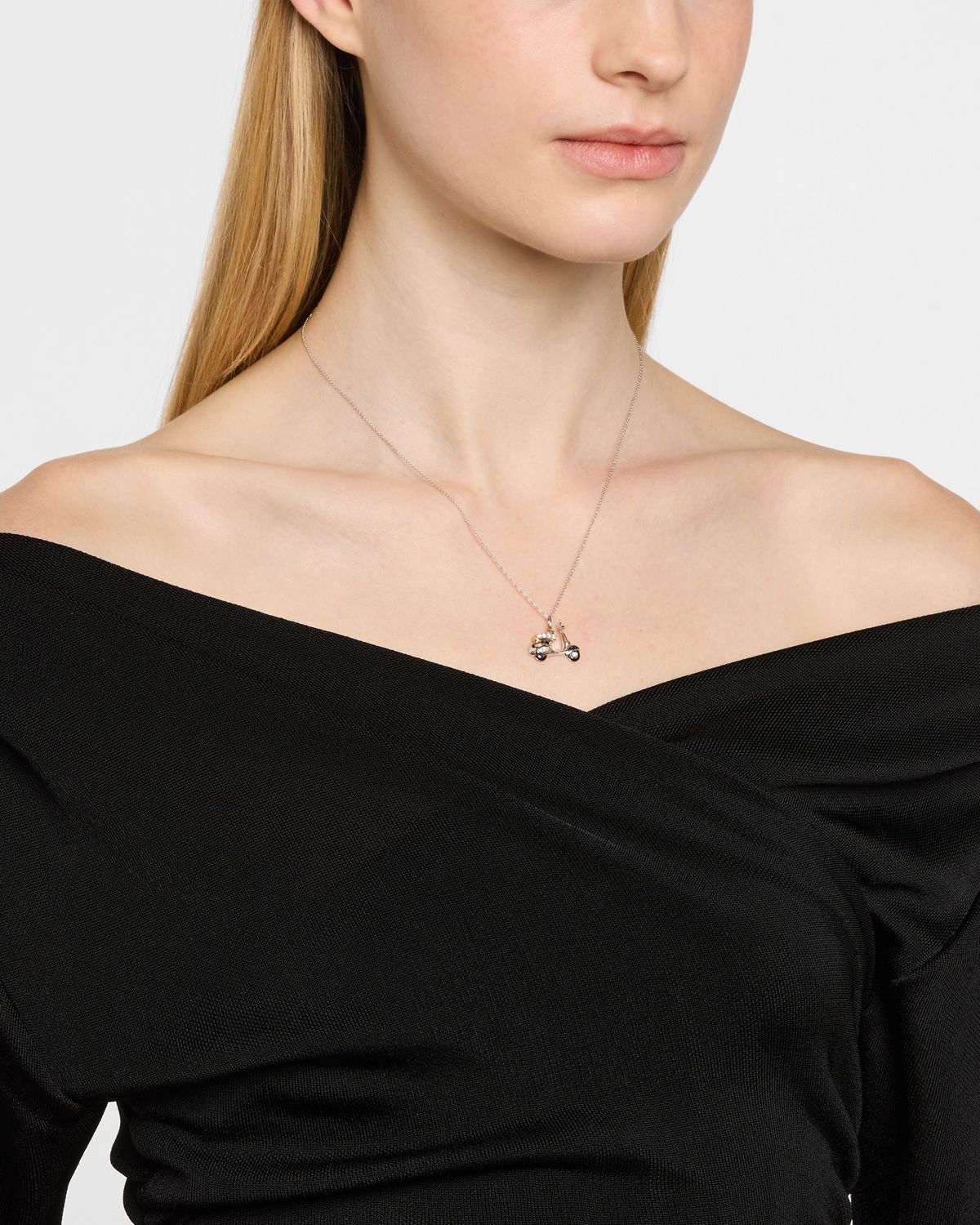 Roberto Coin 18K Gold Diamond Scooter Pendant Necklace