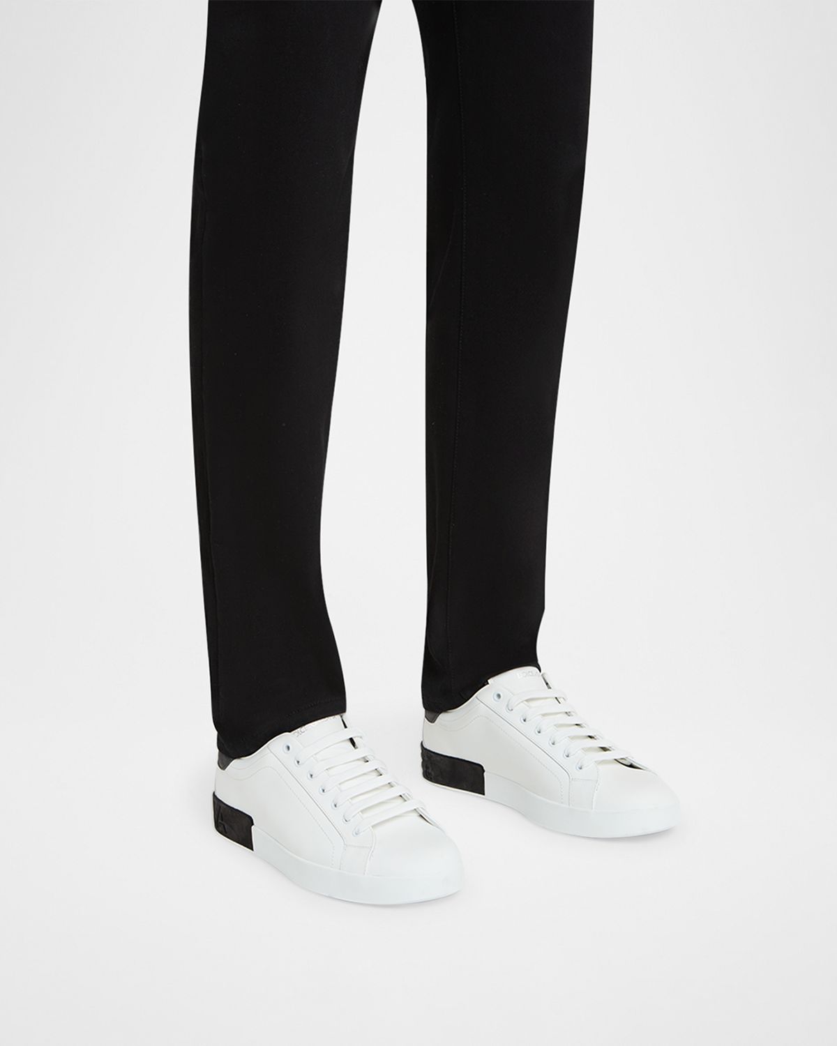 Dolce & Gabbana Men 's Portofino Calfskin Low-Top Sneakers