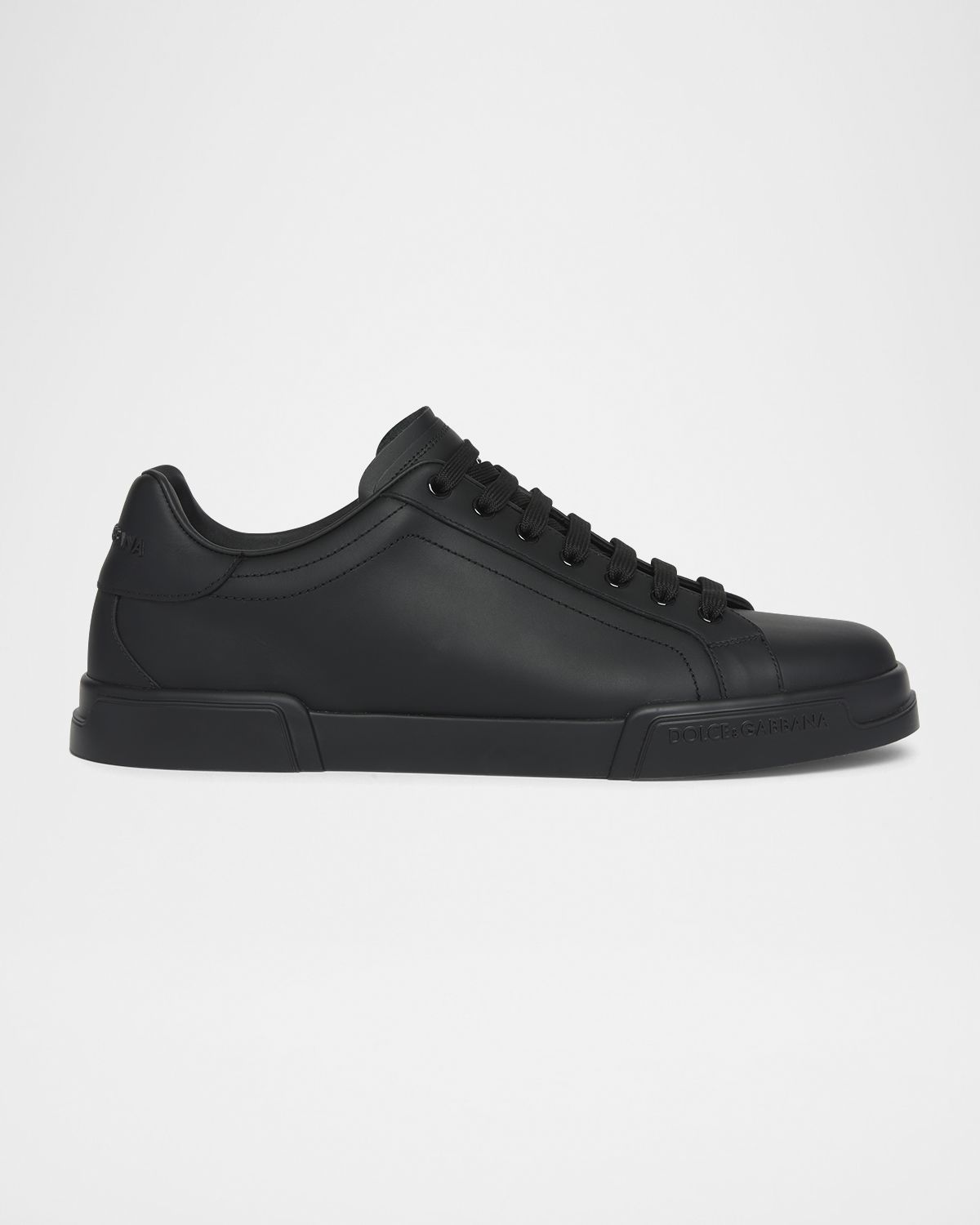 Dolce & Gabbana Men 's Portofino Calfskin Low-Top Sneakers