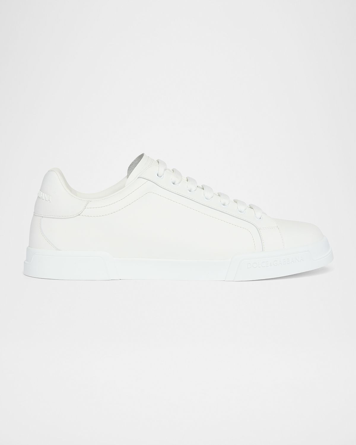 Dolce & Gabbana Men 's Portofino Calfskin Low-Top Sneakers