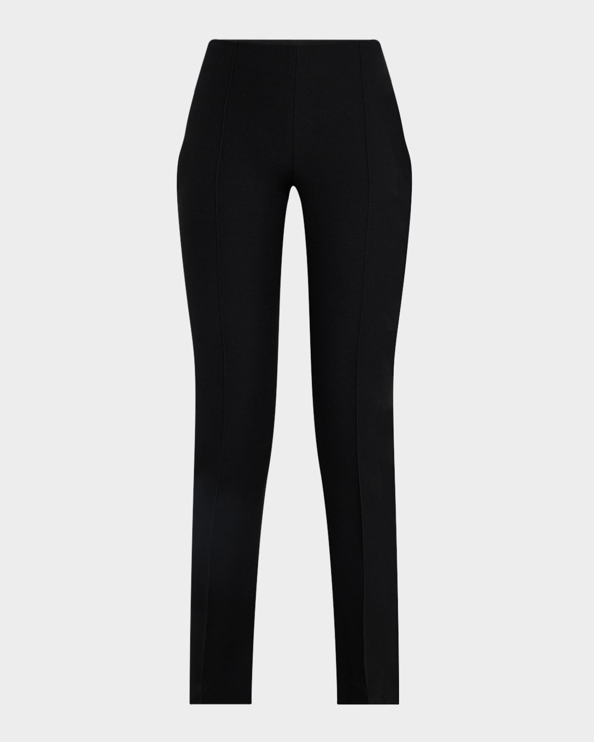 Amir Taghi Lisa Pintuck Slit-Hem Skinny Ankle Pants