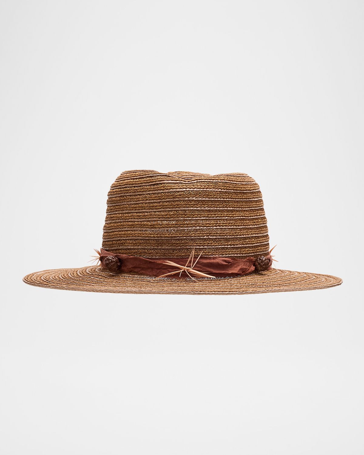Gigi Burris Noelle Feather-Embellished Straw Hat