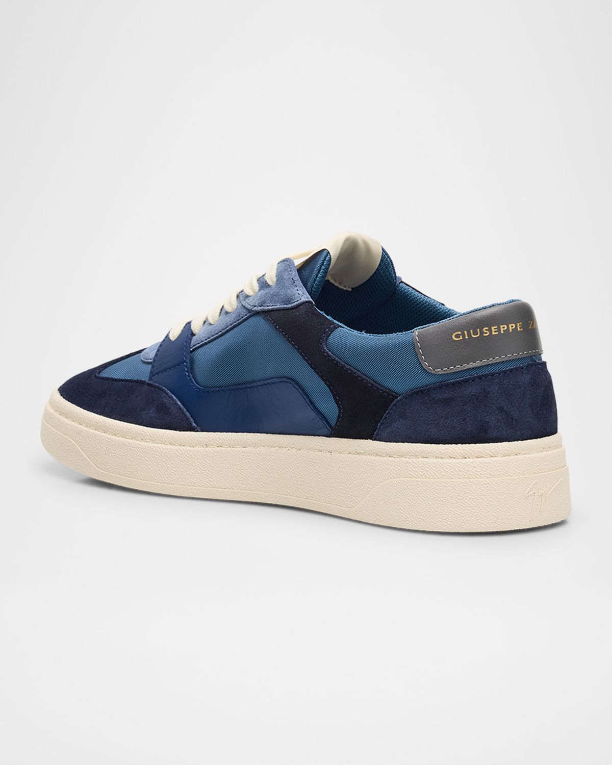Giuseppe Zanotti Men 's Textile and Leather Low-Top Sneakers