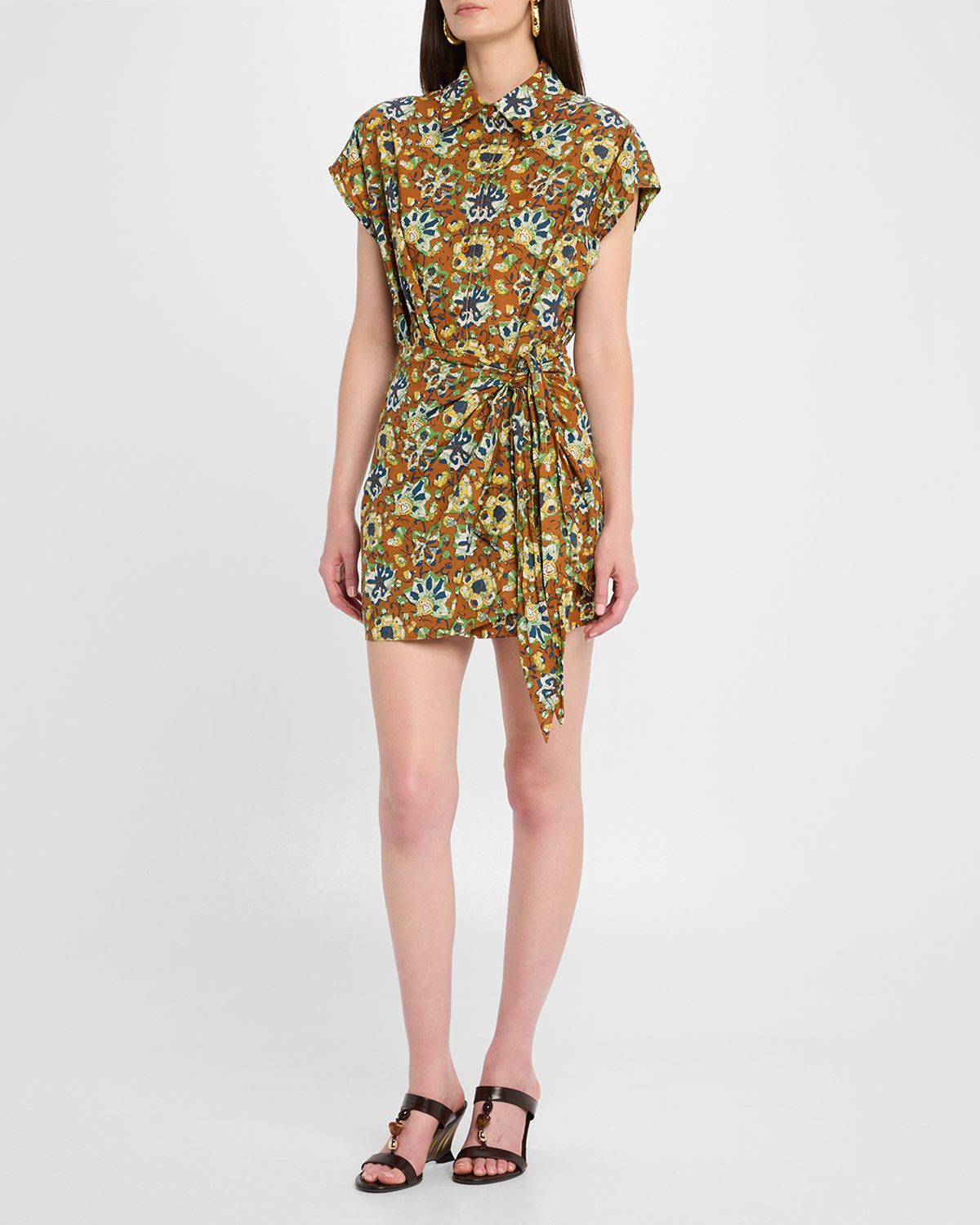 Apiece Apart San Vito Organic Cotton Voile Mini Dress