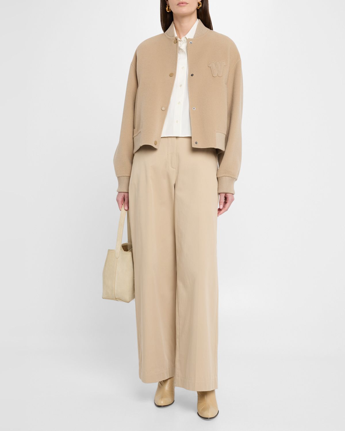 Weekend Max Mara Svago Cropped Boxy Cotton Shirt