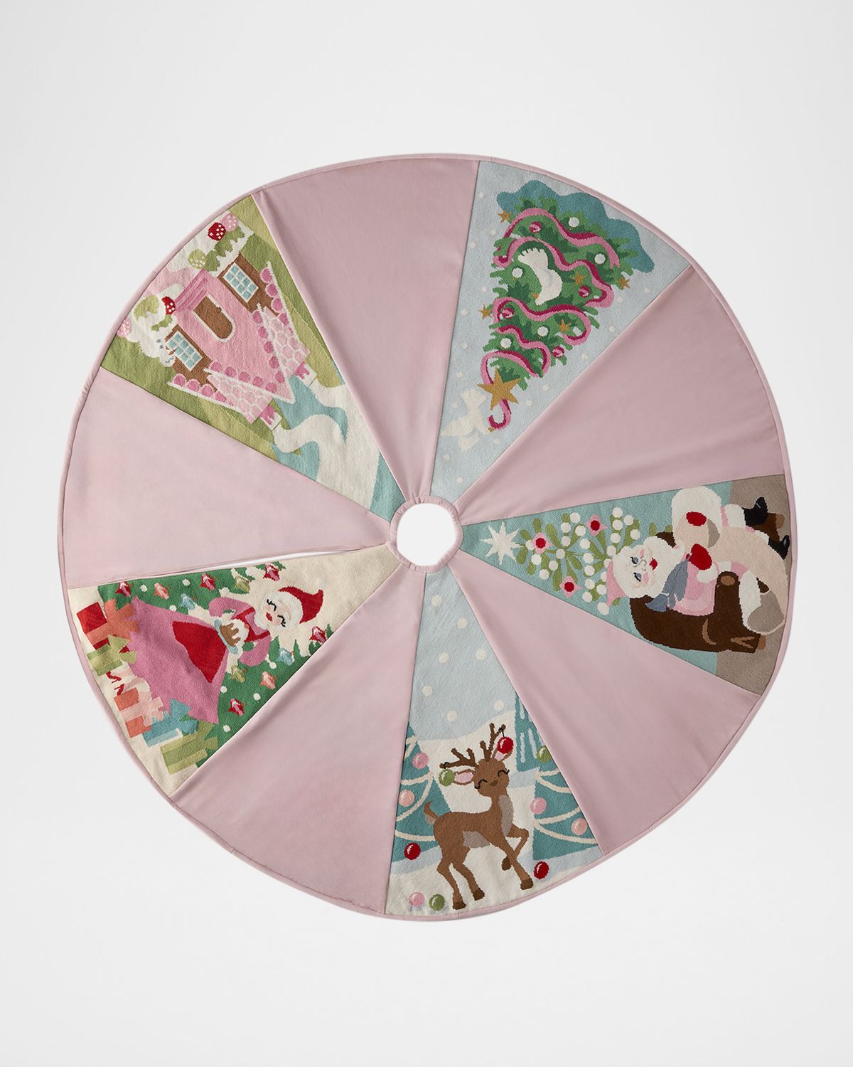 Bauble Stockings x Sainty Nelsen Needlepoint Characters 60" Christmas Tree Skirt