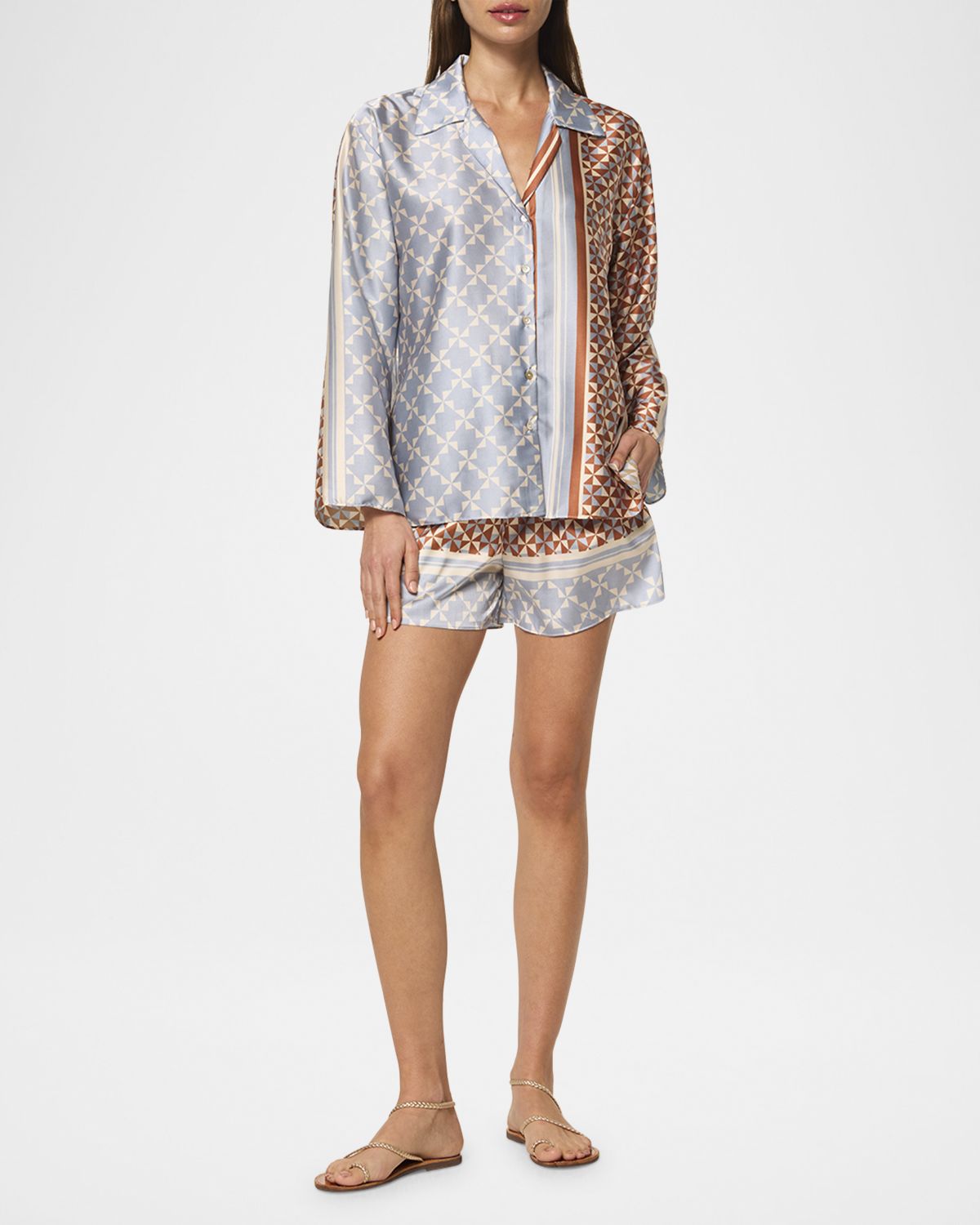 MISA Los Angeles Elam Satin Shorts