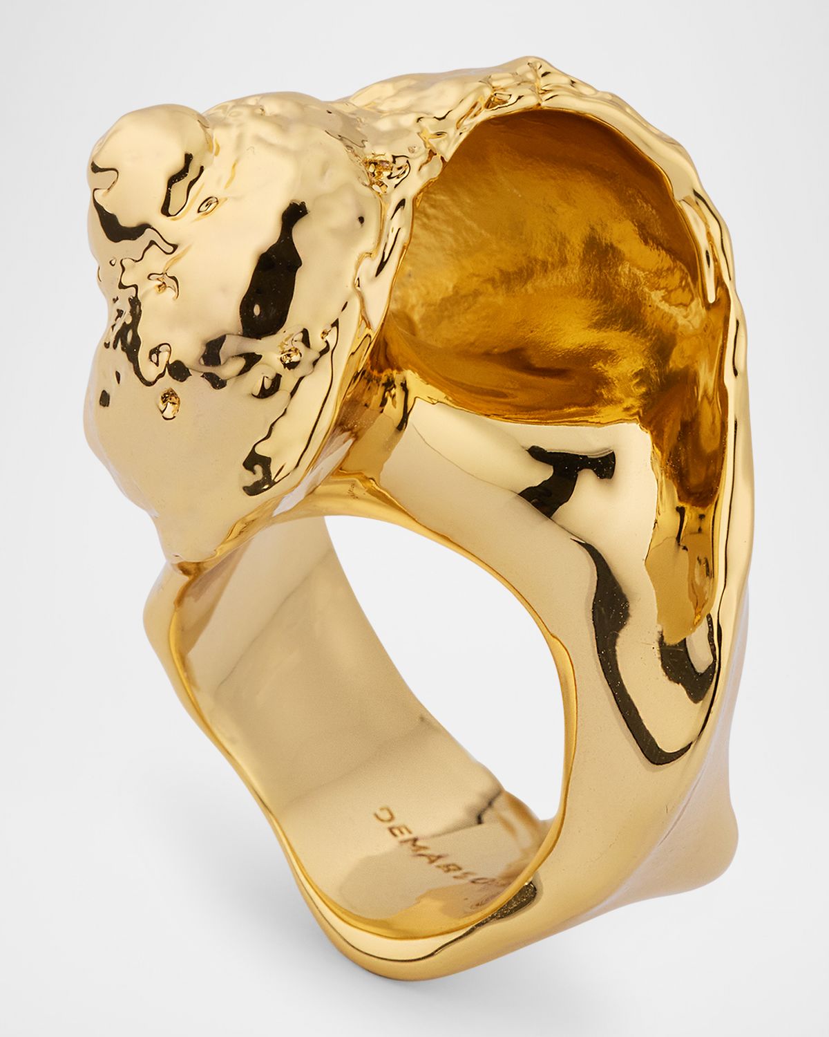 DEMARSON Gold Plated Shell Ring