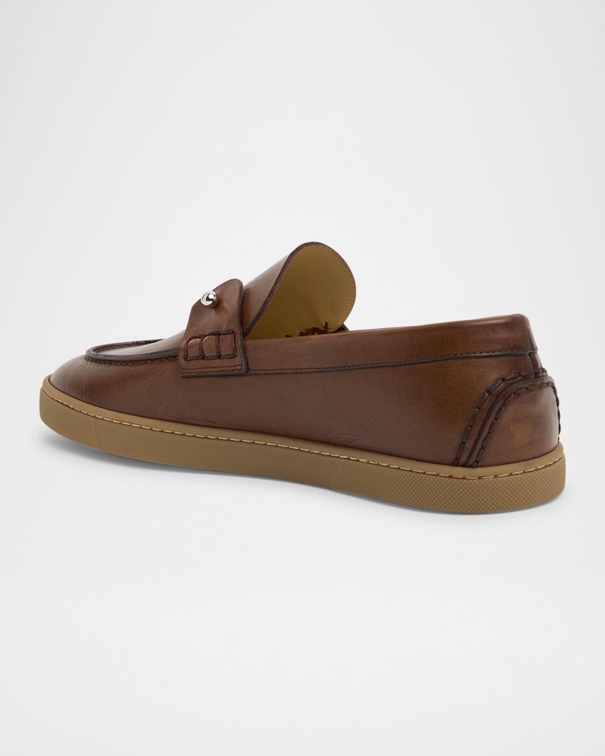 Christian Louboutin Men 's Chambeliboat Leather Loafers