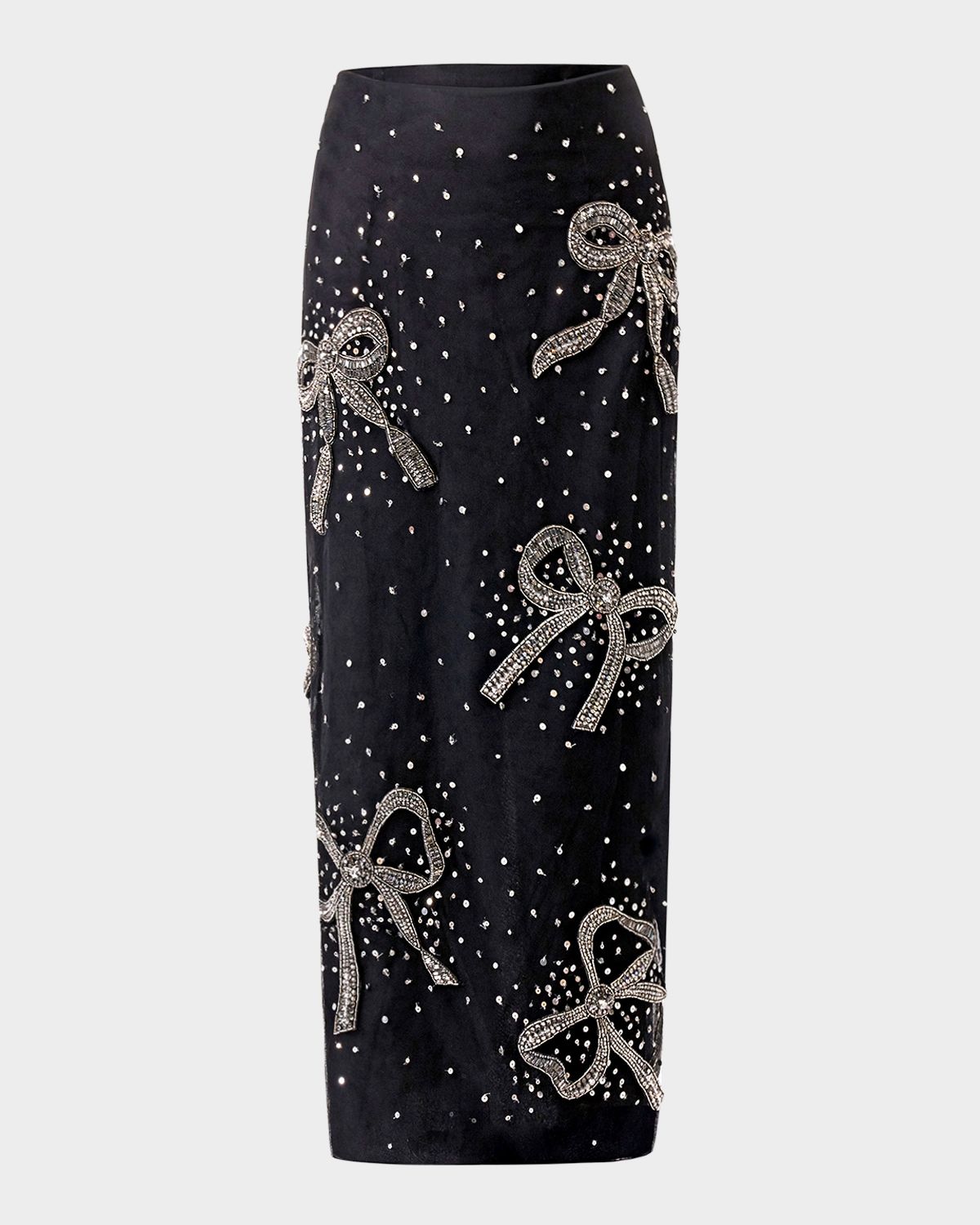 Carolina Herrera Bow Embellished Midi Skirt